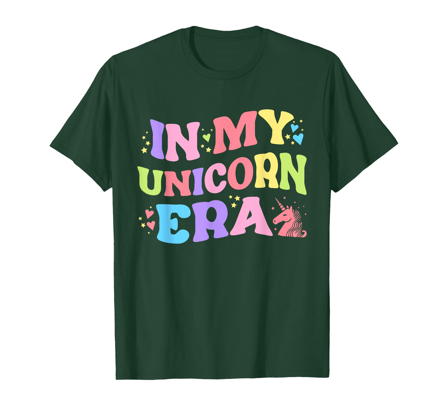 In My Unicorn Era Funny Retro Princess Girl Unicorn Creature T-Shirt