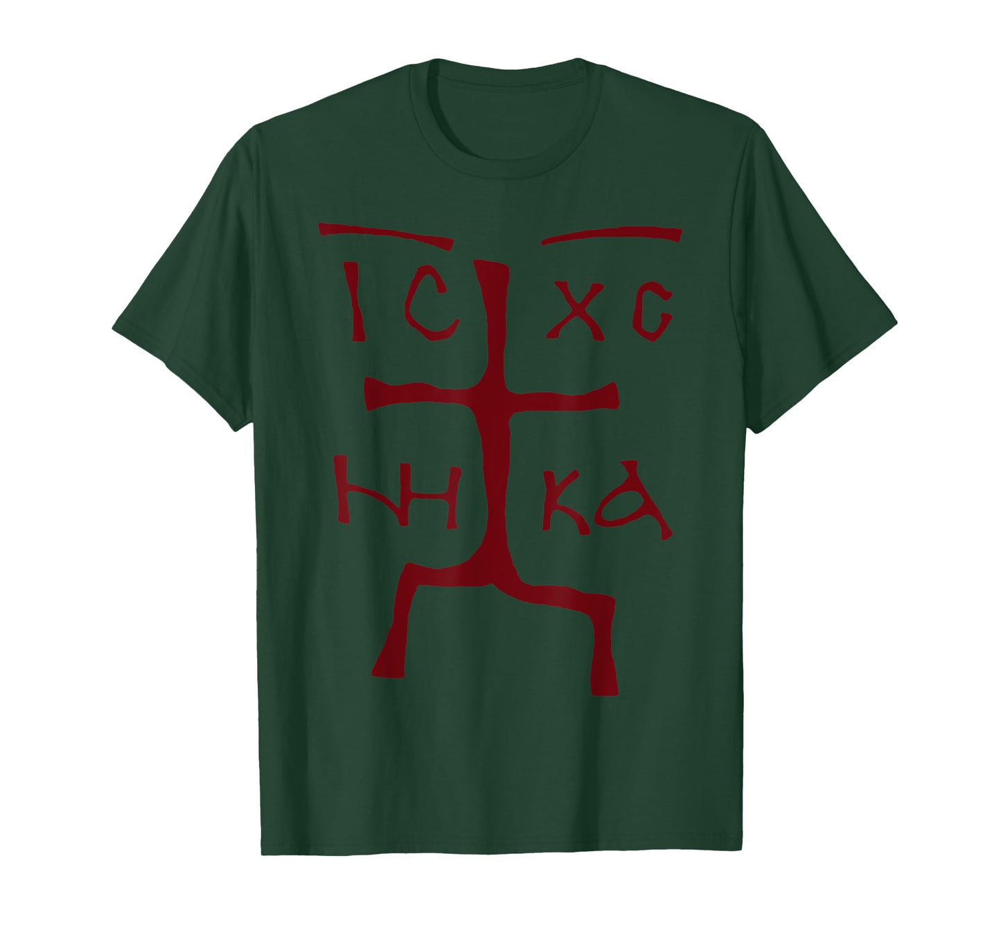 Ic Xc Nika Cross Christian Orthodox Funny Christogram Cross T-Shirt