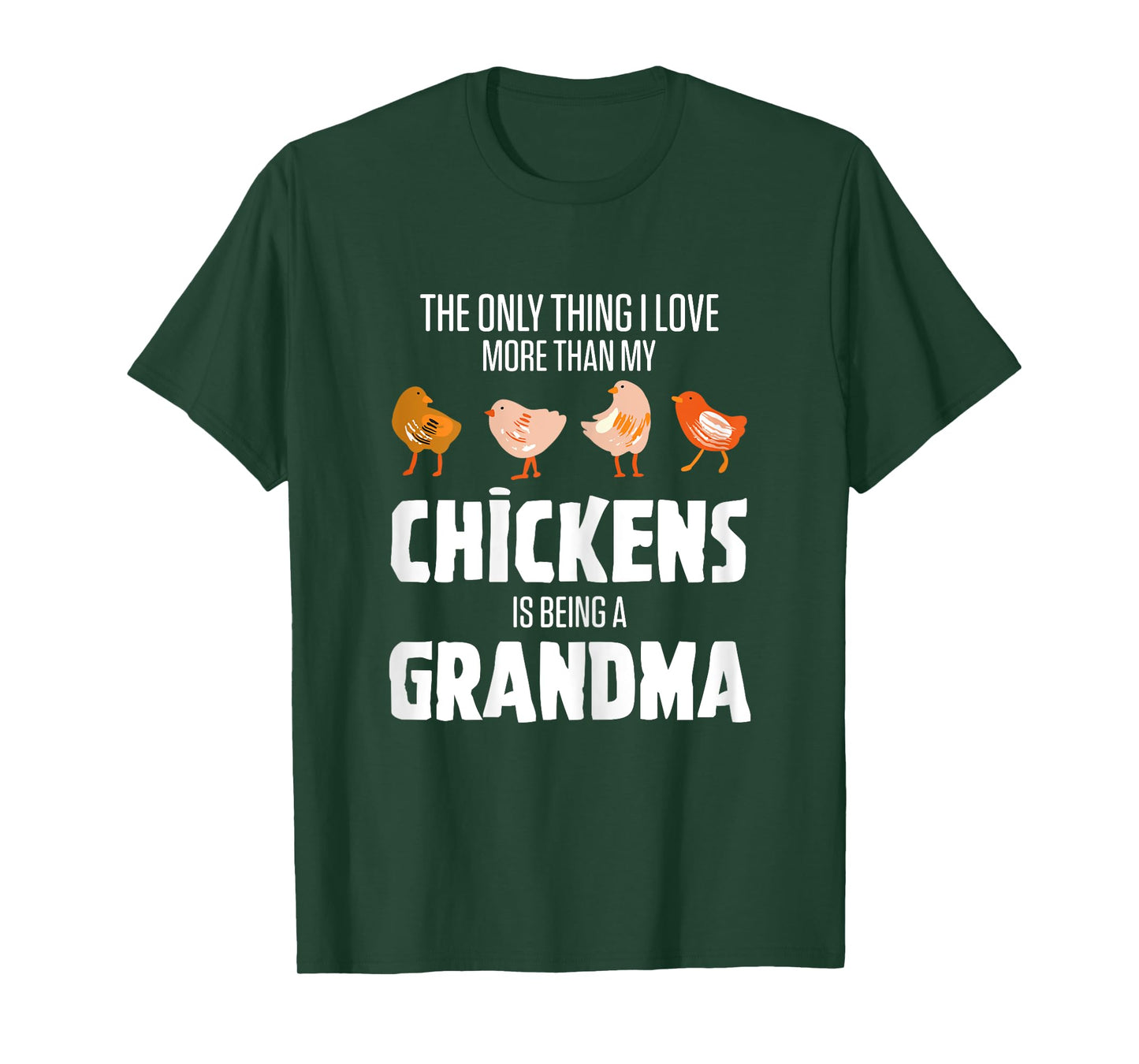 Chicken Breeder Outfits For Women Black Chicken Grandma Modern Letter Print T-Shirt X-Small Female