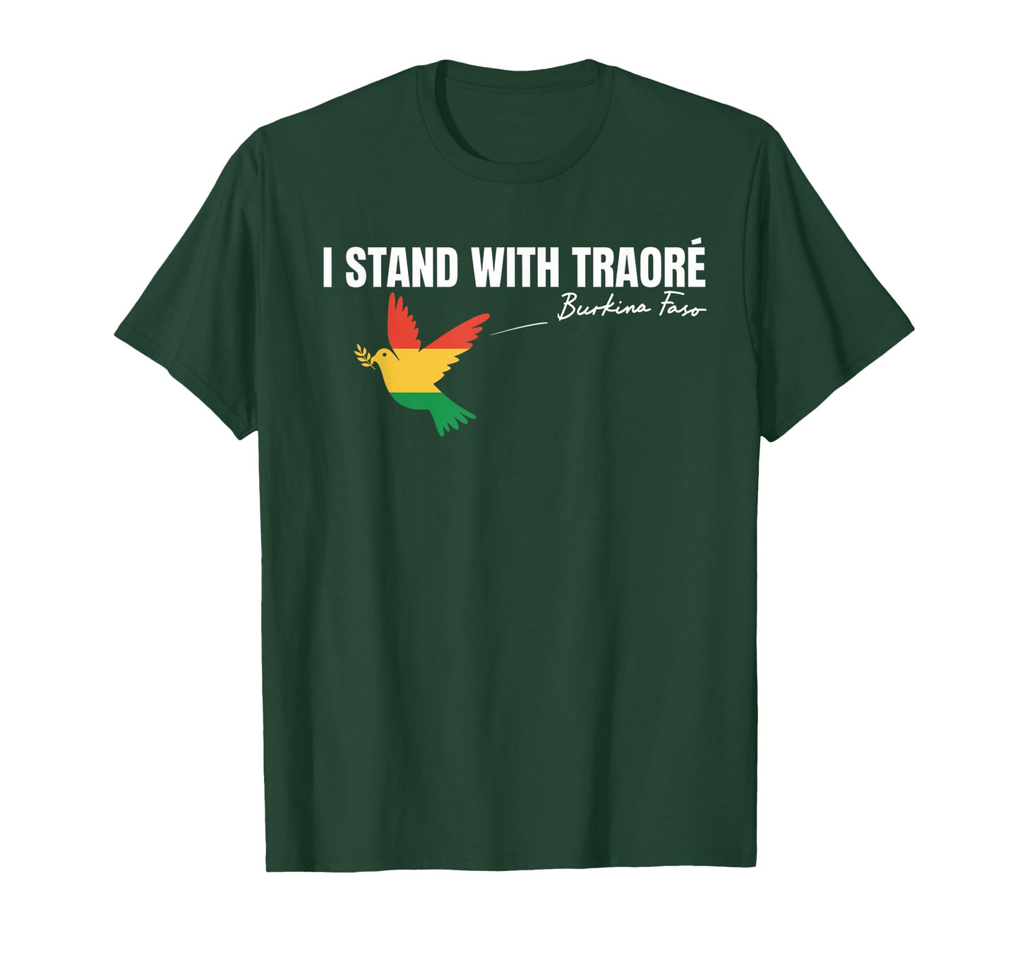 I Stand With Burkina Faso-Ibrahim Traoré Retro Bird T-Shirt