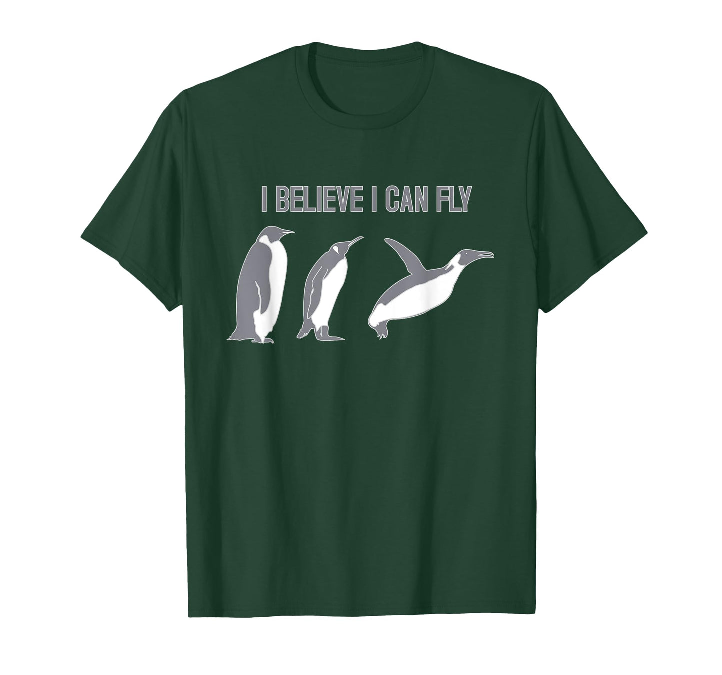 I Believe I Can Fly Penguin T-Shirt T-Shirt