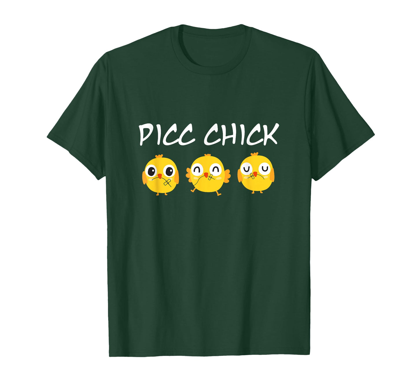 PICC Chick Cute Chicken Vascular Access Team PICC IV Nurse T-Shirt