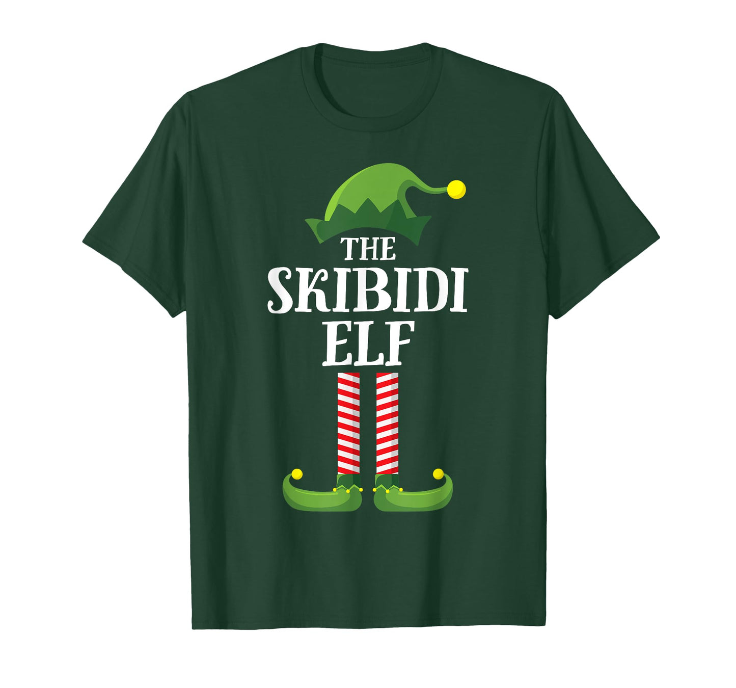 Skibidi Elf Shirt Matching Family Group Funny Christmas T-Shirt