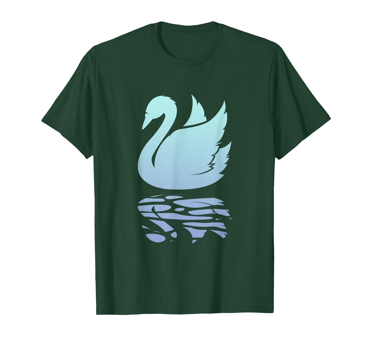 Beautiful Swan On Water | Swans Water Birds Lover T-Shirt