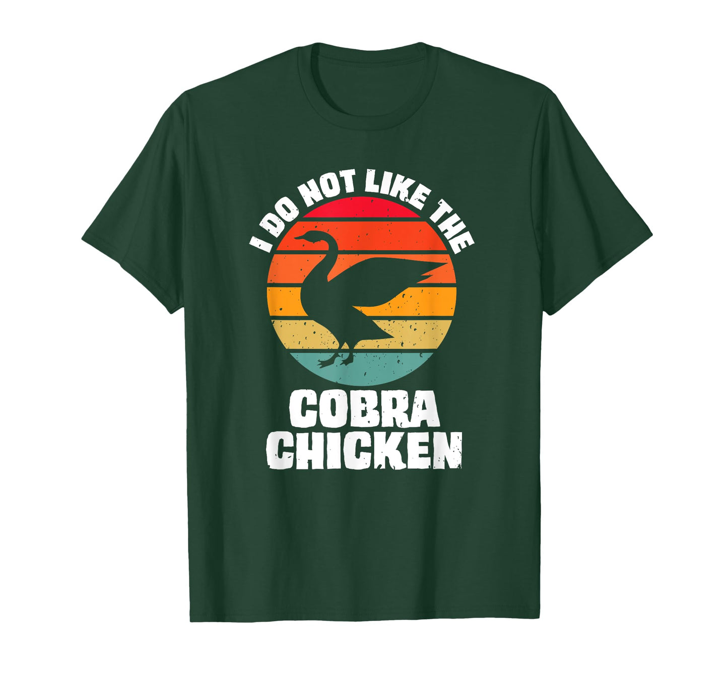 I Do Not Like The Cobra Chicken - Vintage Distressed Sunset T-Shirt