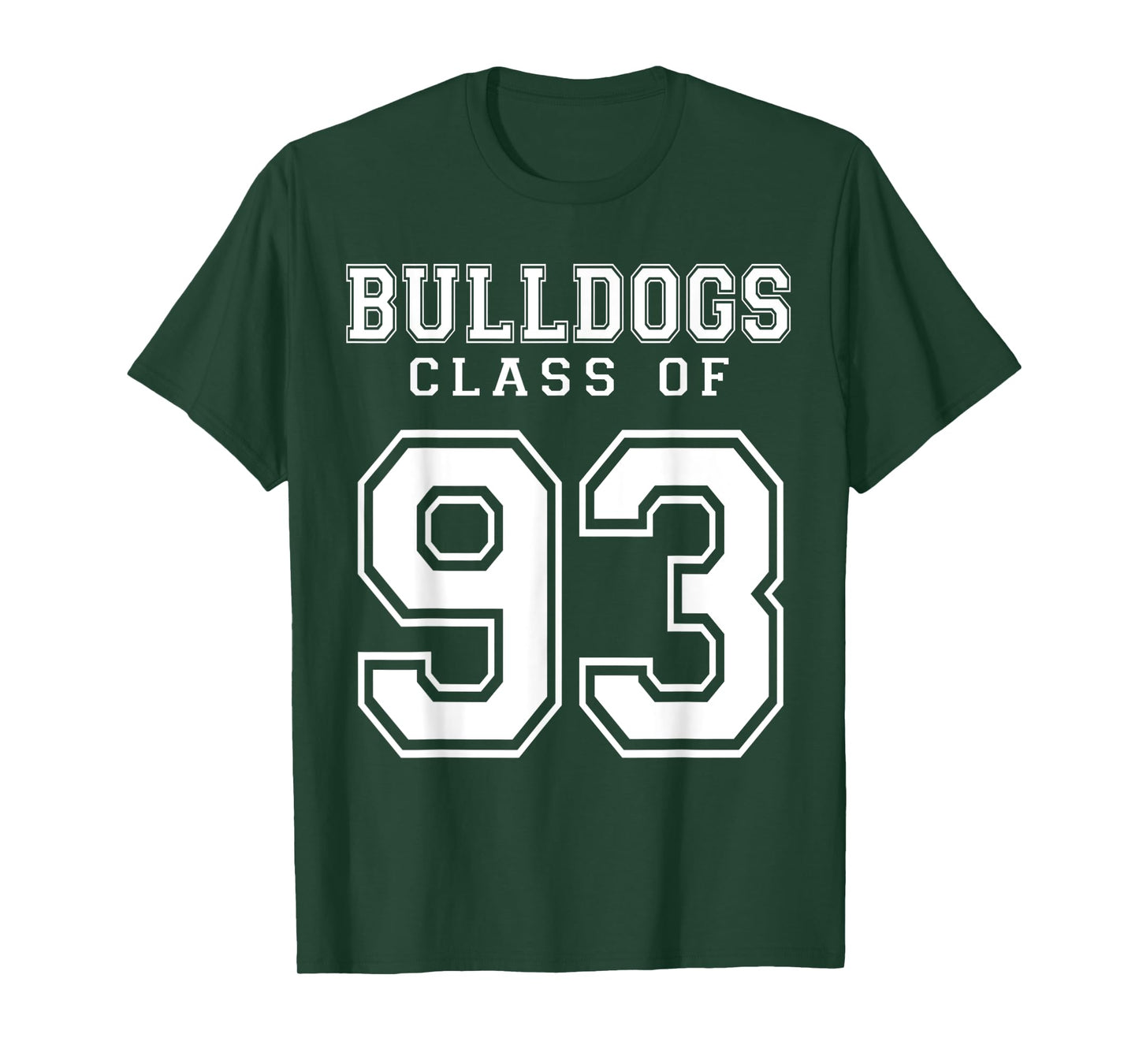 Class Of 1993 Bulldogs Custom Graduation Senior Personalized T-Shirt