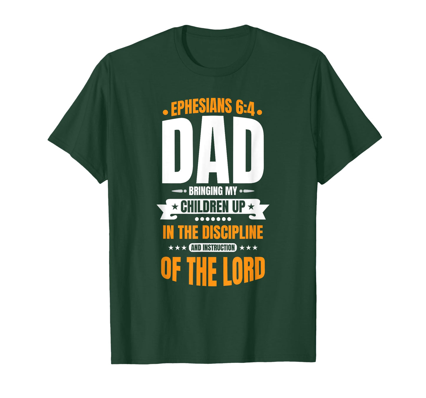 Mens Christian Father's Day Blessed Dad Ephesians 6:4 T-Shirt