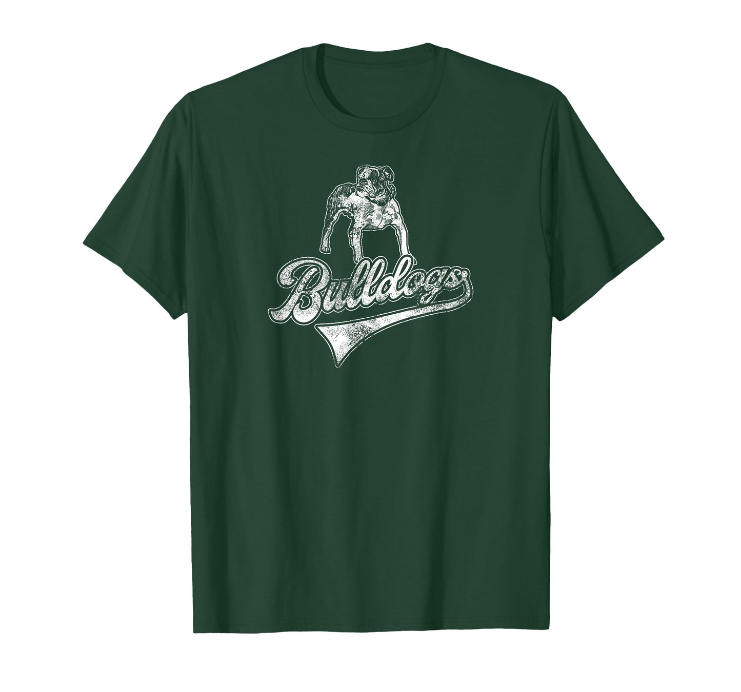 Bulldogs School Sports Fan Team Spirit Mascot Vintage T-Shirt