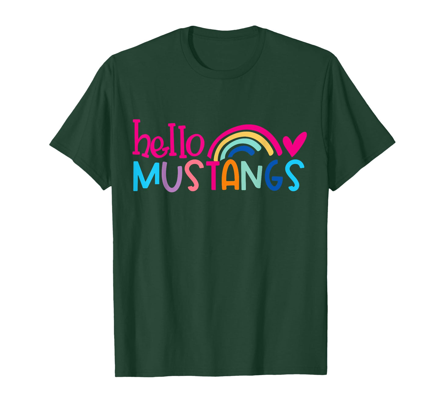 Mustangs School Sports Fan Team Spirit Mascot Gift T-Shirt