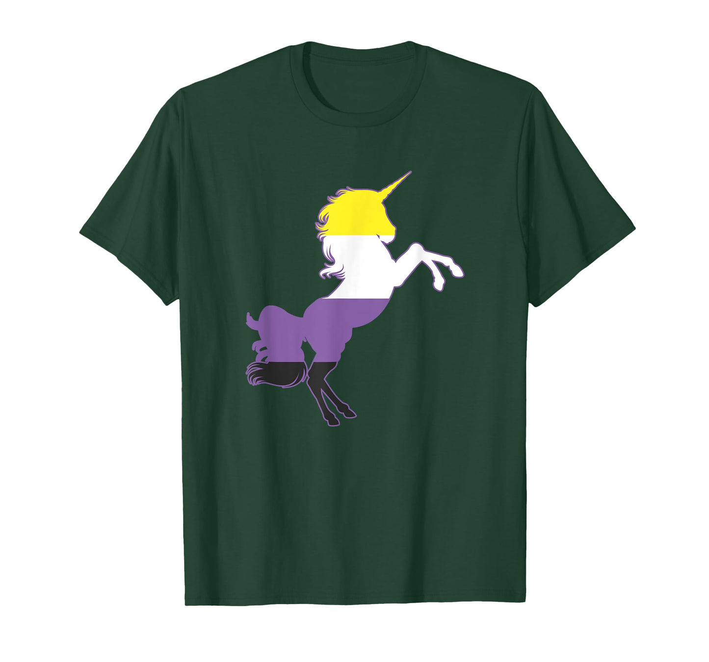 Non-Binary Unicorn Flag Top Nonbinary Pride Gift T-Shirt