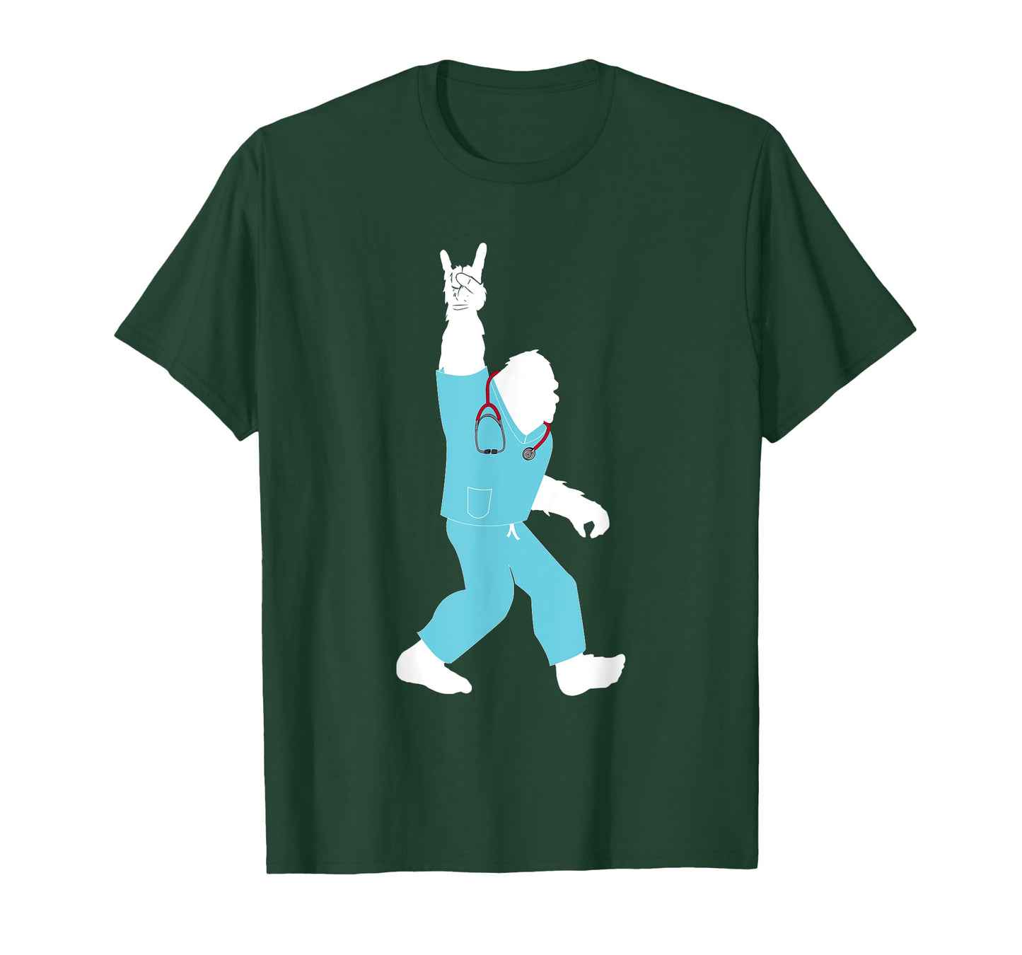 Bigfoot Supports Nurse and Doctor Scrub Life Designs T-Shirt