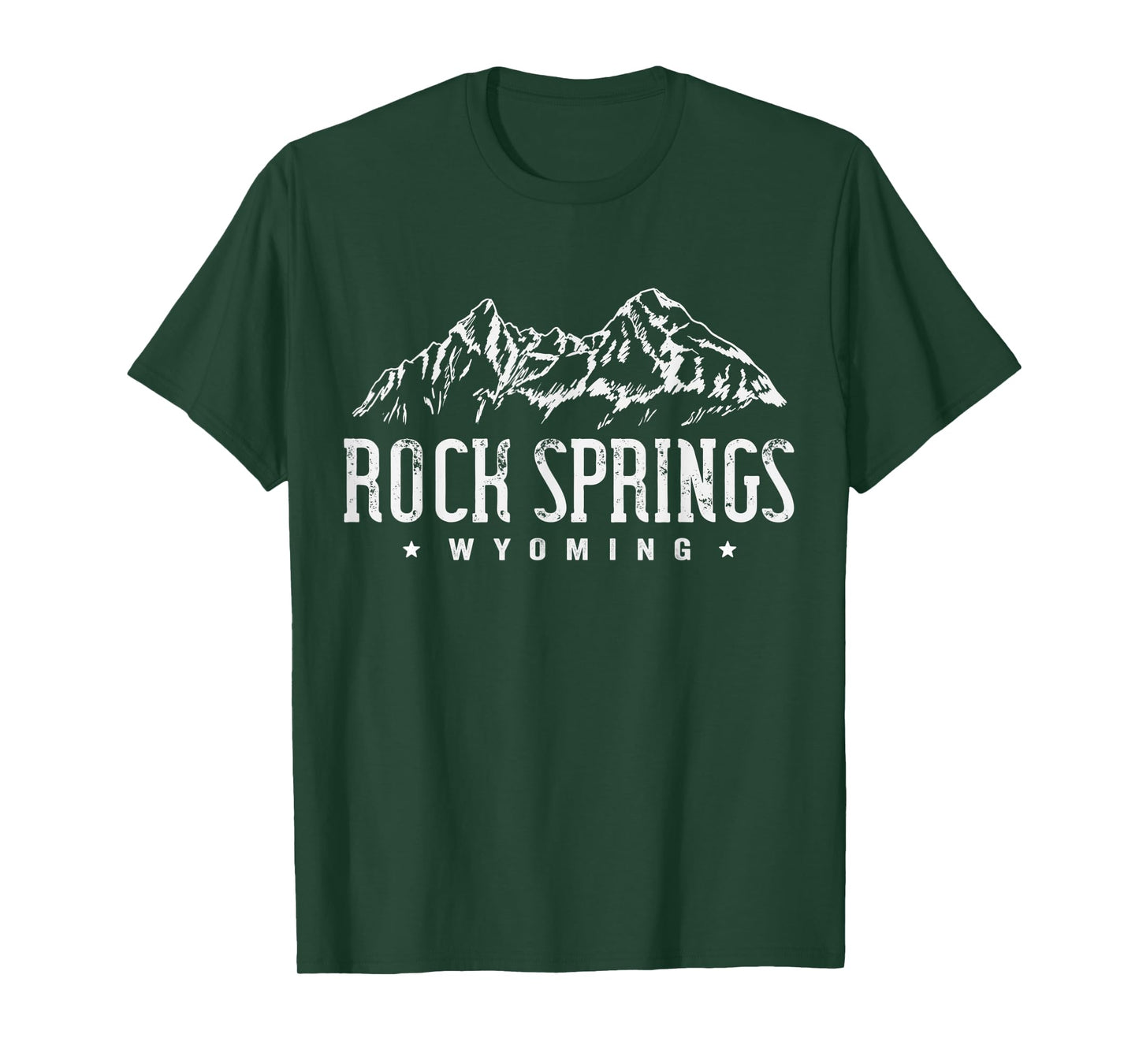 Rock Springs Wyoming Mountain Vintage Men Women T-Shirt