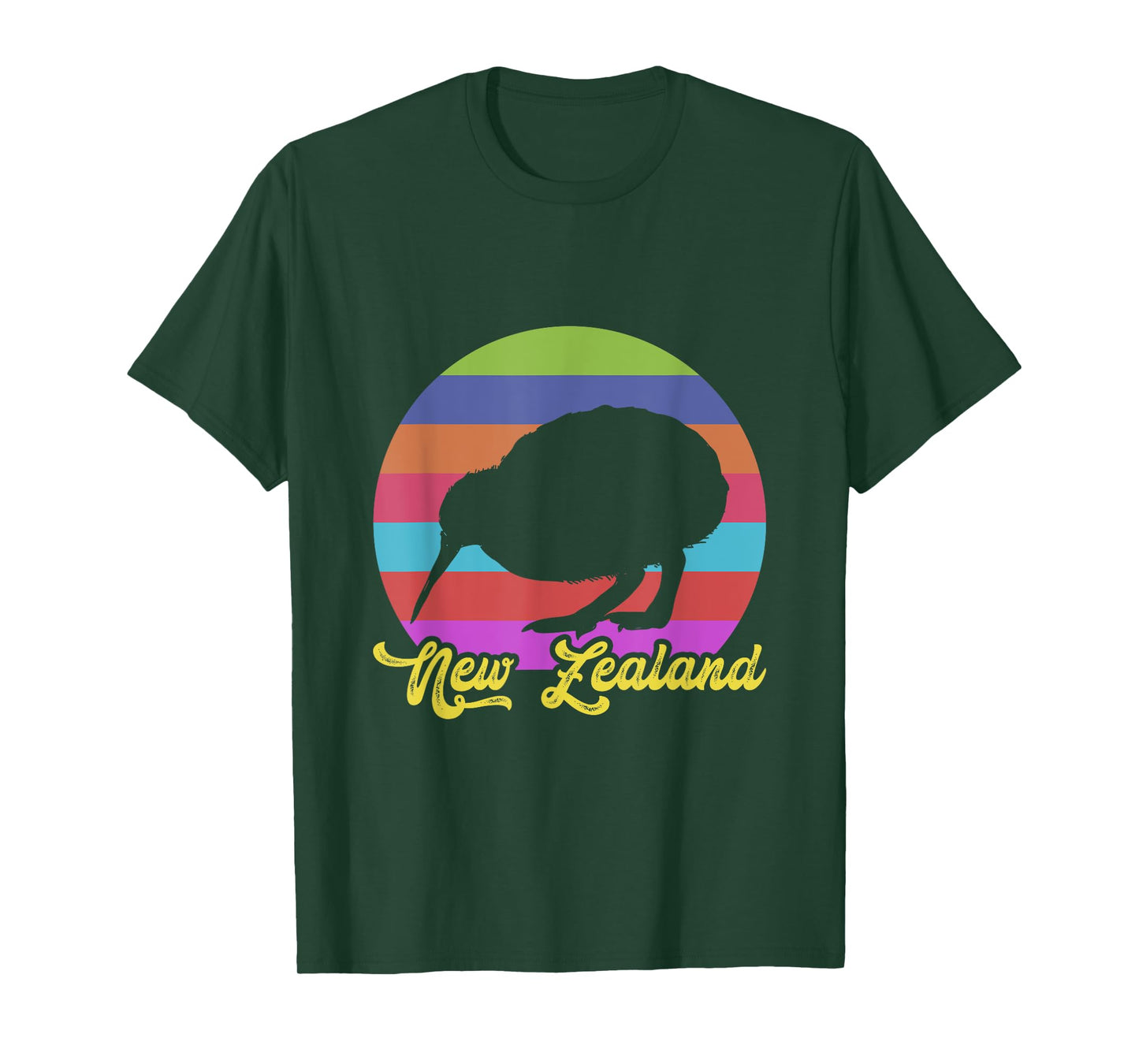 Cute Bird Lover colorful NZ Kiwi New Zealand T-Shirt