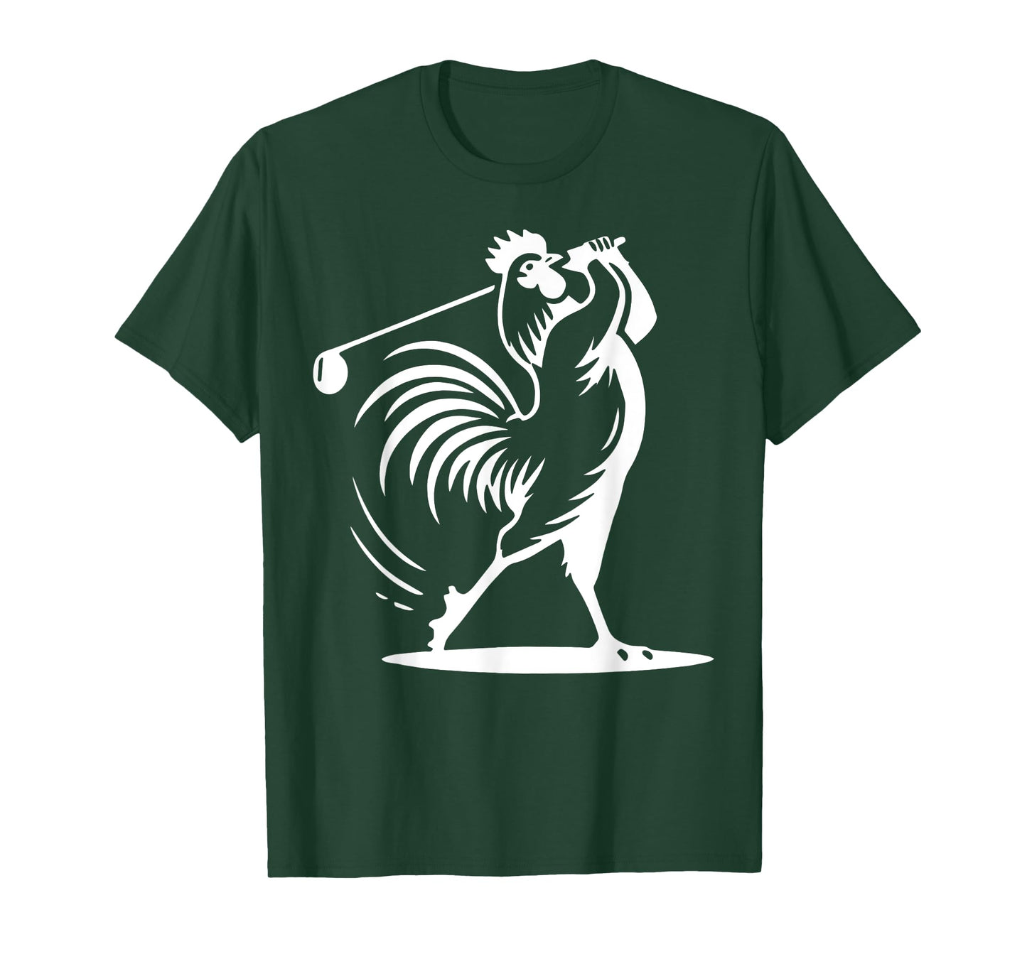 Vintage Rooster Playing Golf Golfer Golf Lover Game Day T-Shirt