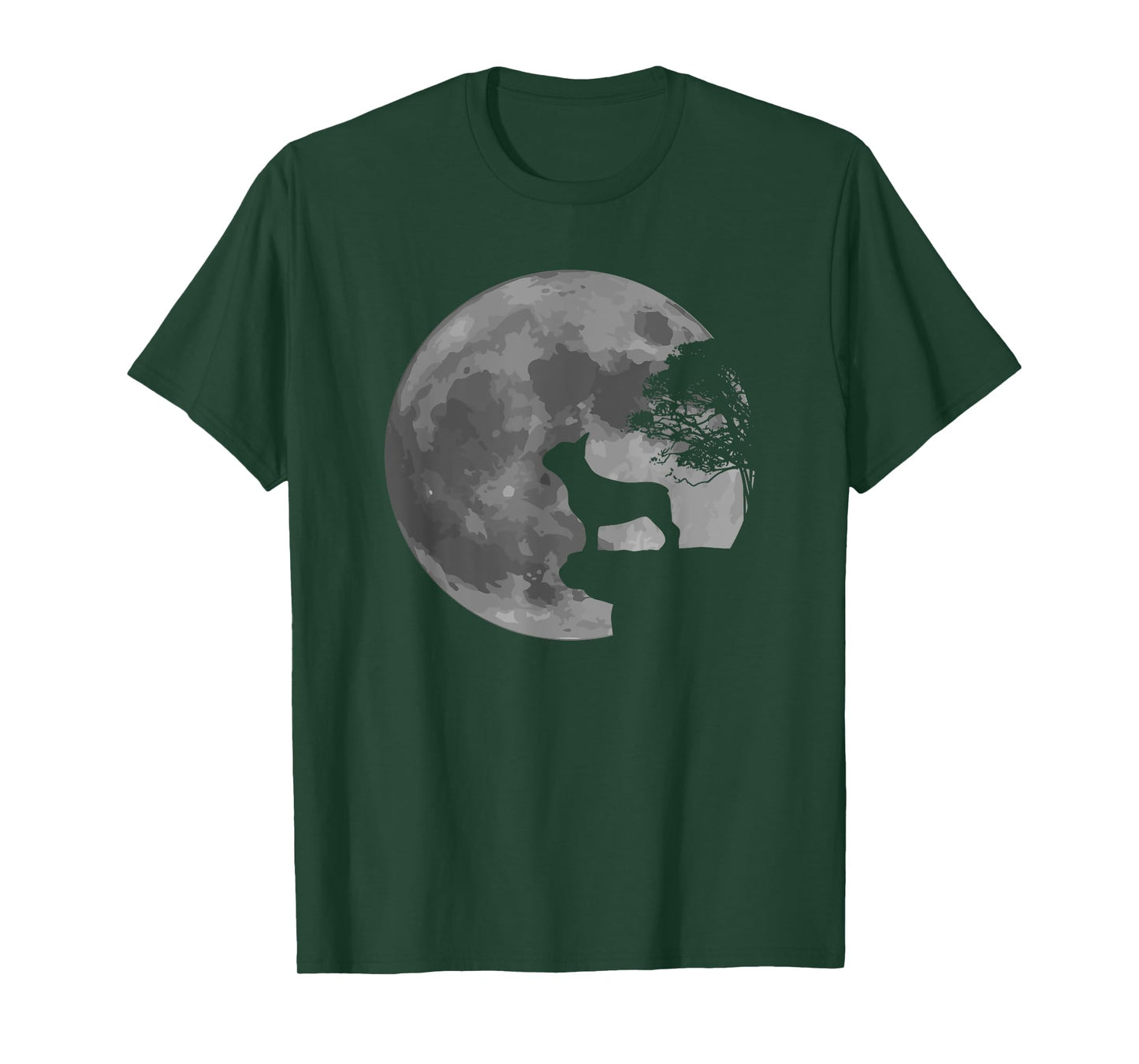 French Bulldog Dog Full Moon Howl Frenchie T-Shirt