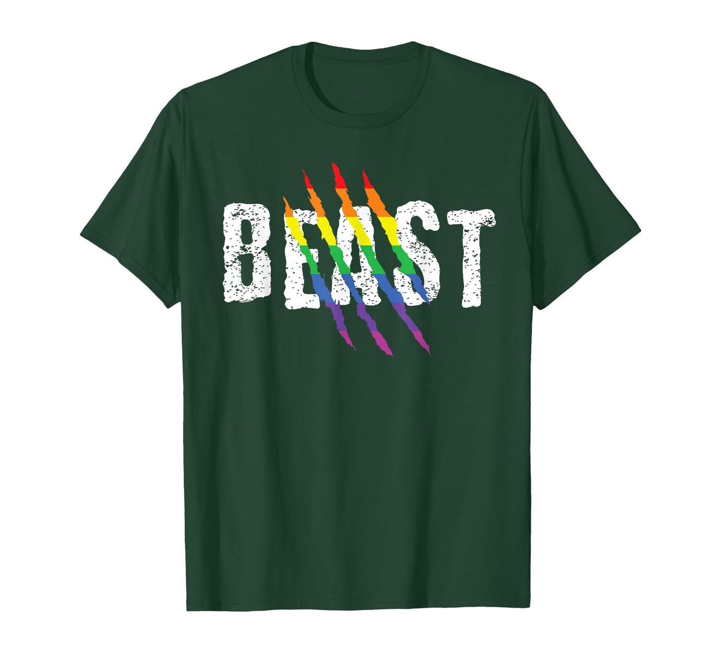 Gay Beast Rainbow LGBT Bear T-Shirt T-Shirt