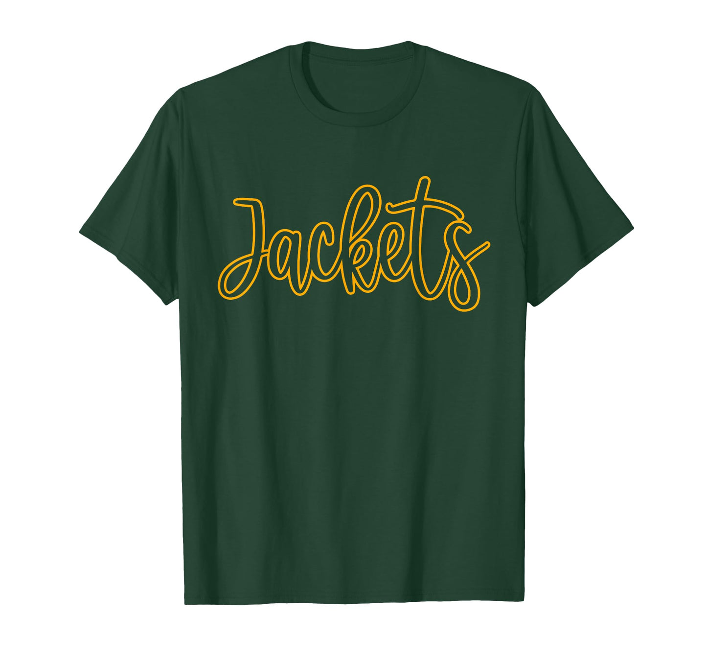 Jackets Mascot School Sports Fan Team Spirit T-Shirt