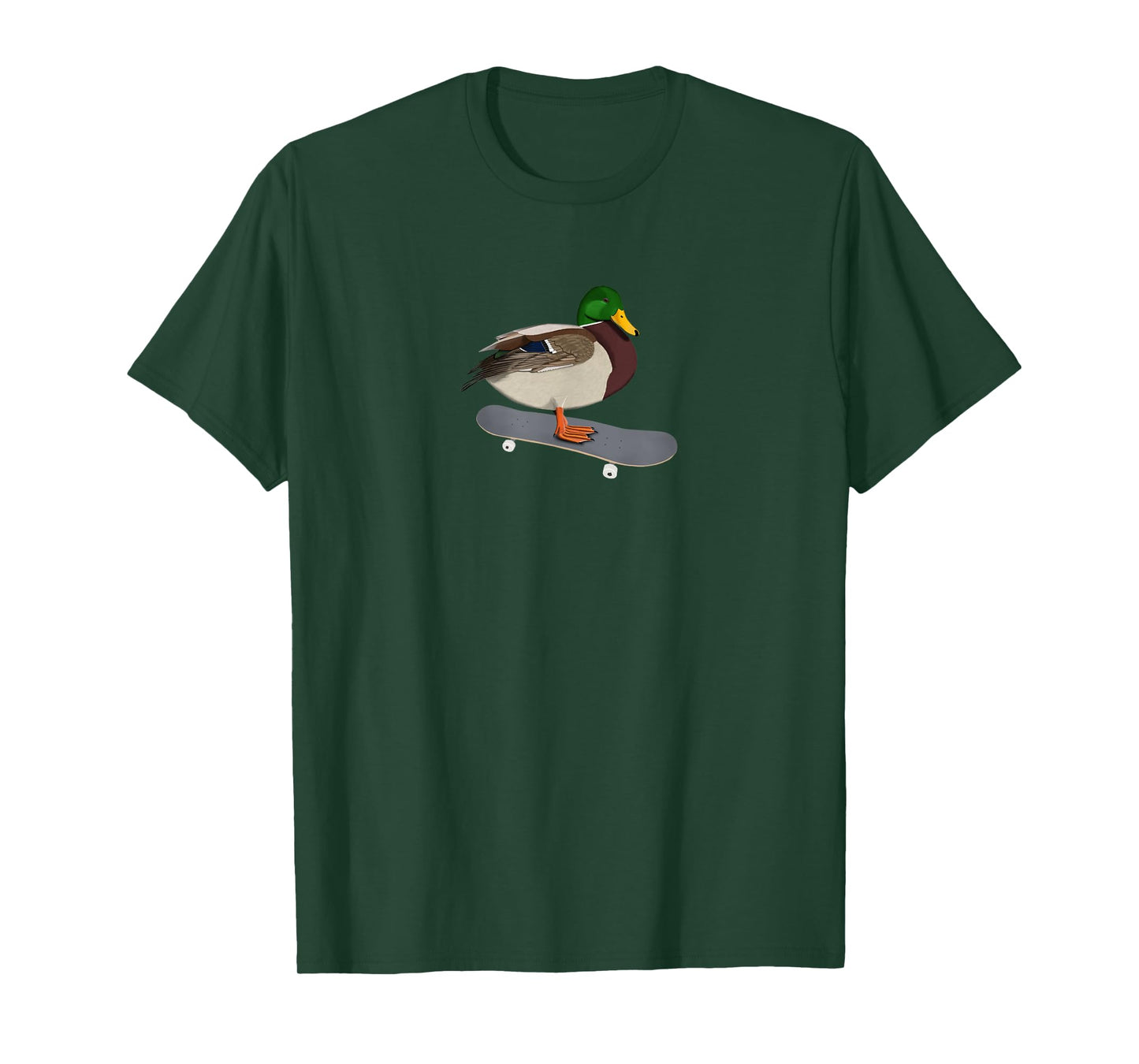 Mallard Bird Skateboard Birdwatcher Animal Biologist T-Shirt