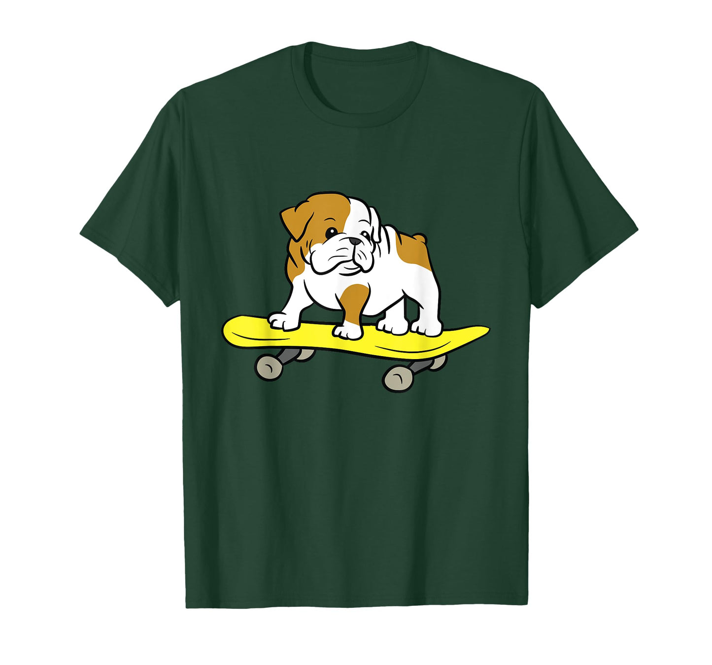 English Bulldog Skateboarding Dog Skater Bulldog T-Shirt
