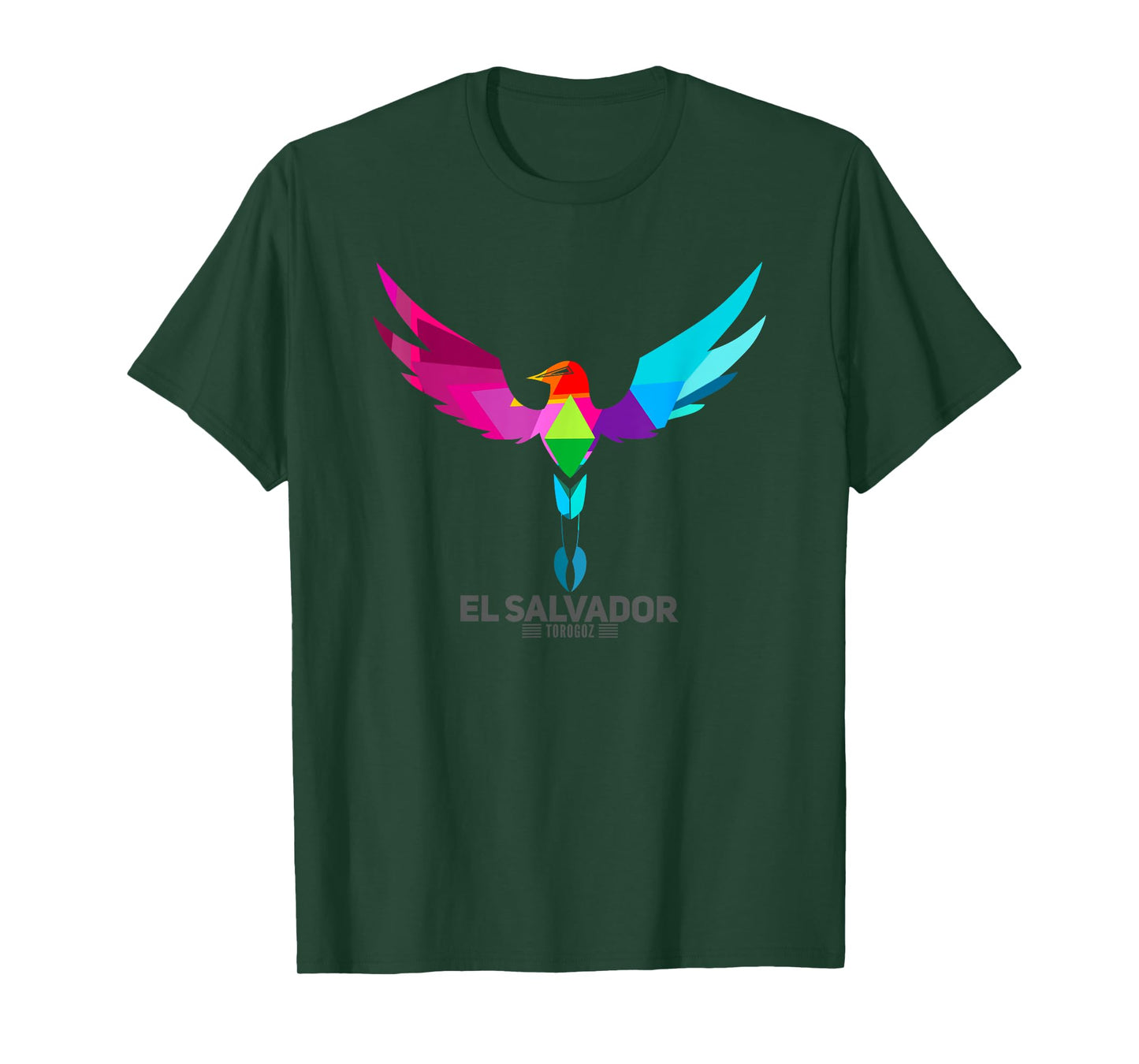 El Salvador T-Shirt National Bird Torogoz -Multi Colors T-Shirt