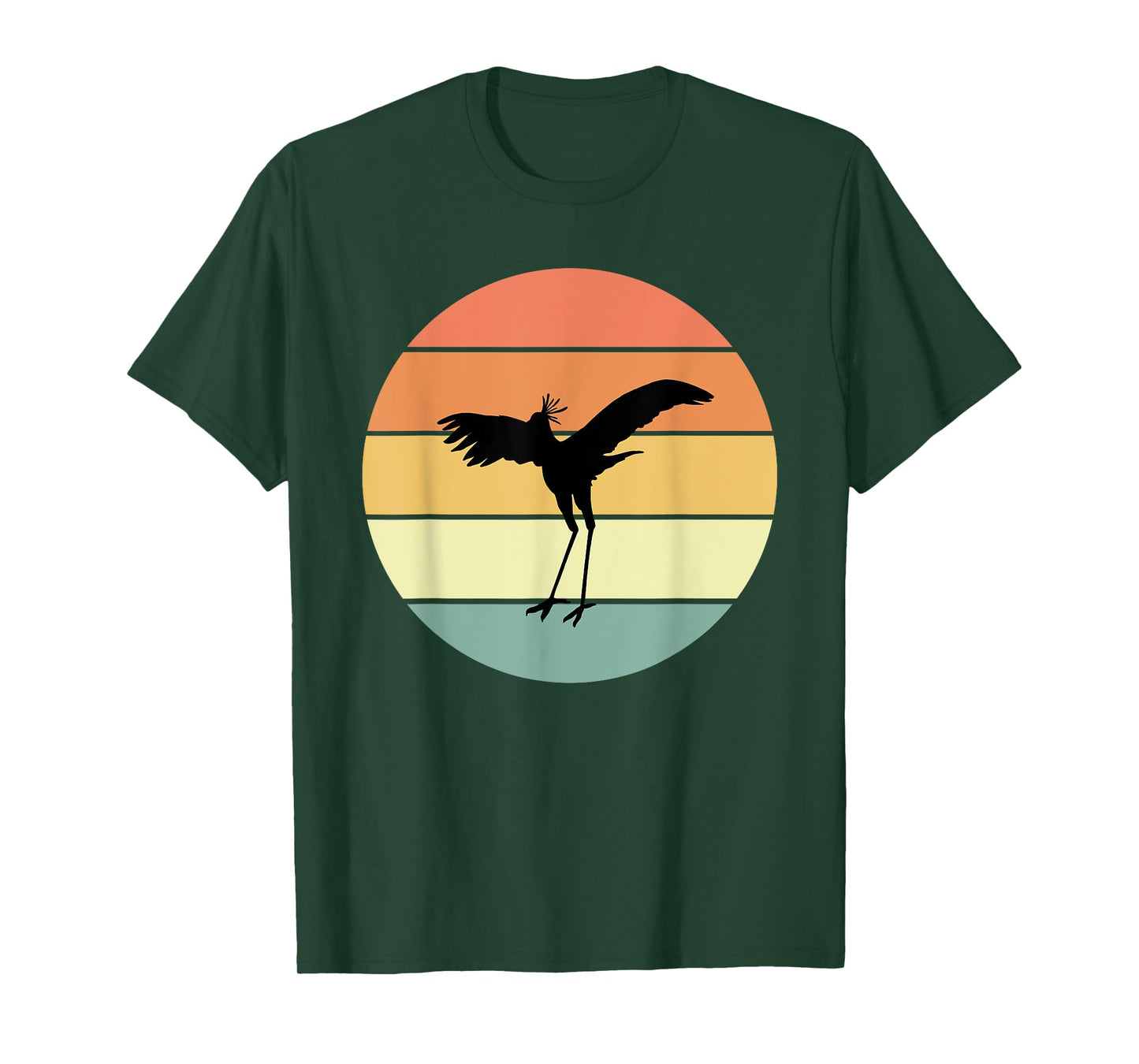 Retro Secretary Bird Apparel Birds Love Birding T-Shirt
