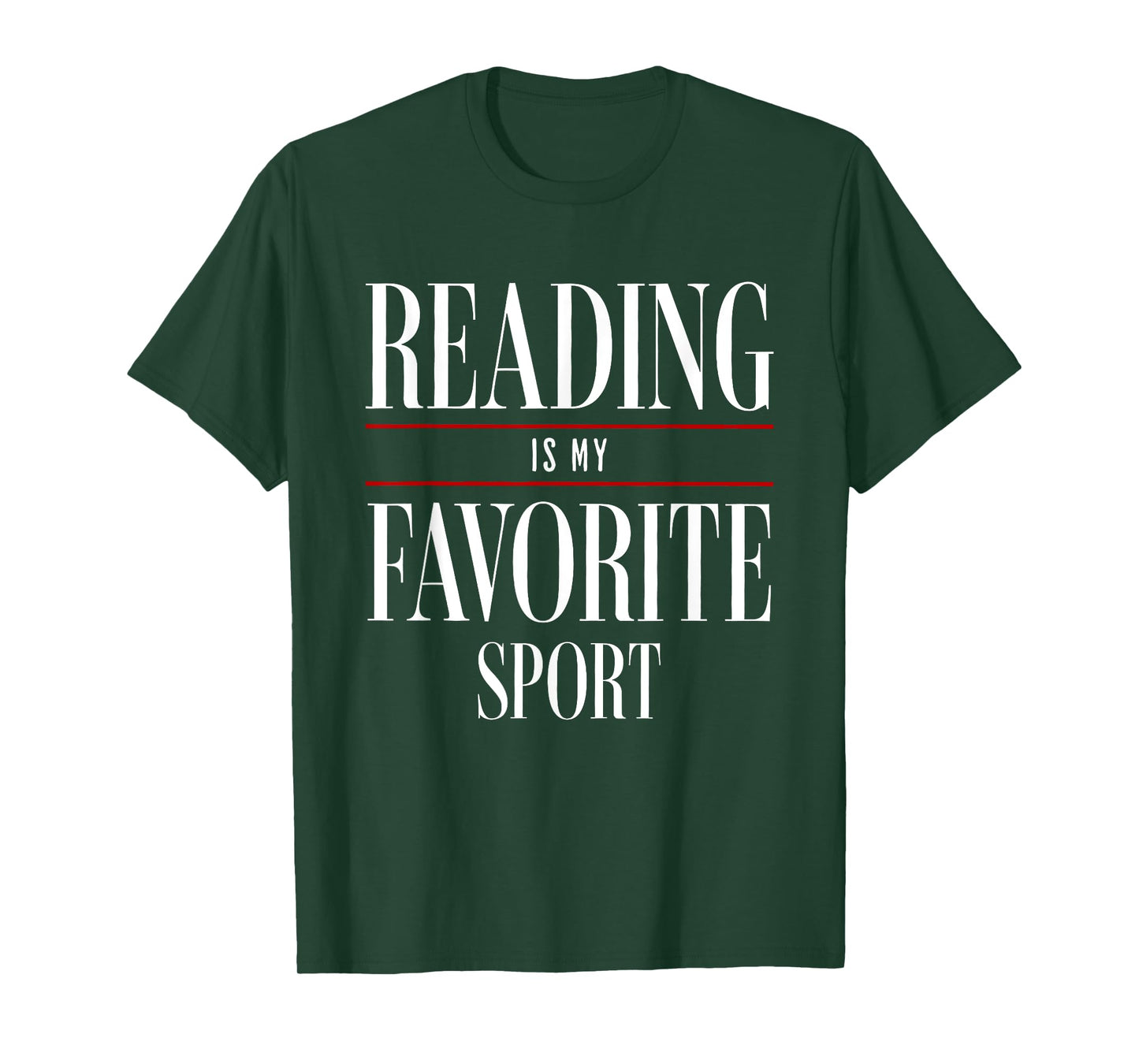 Reading Is My Favorite Sport Book Lover Funny Saying Quote T-Shirt