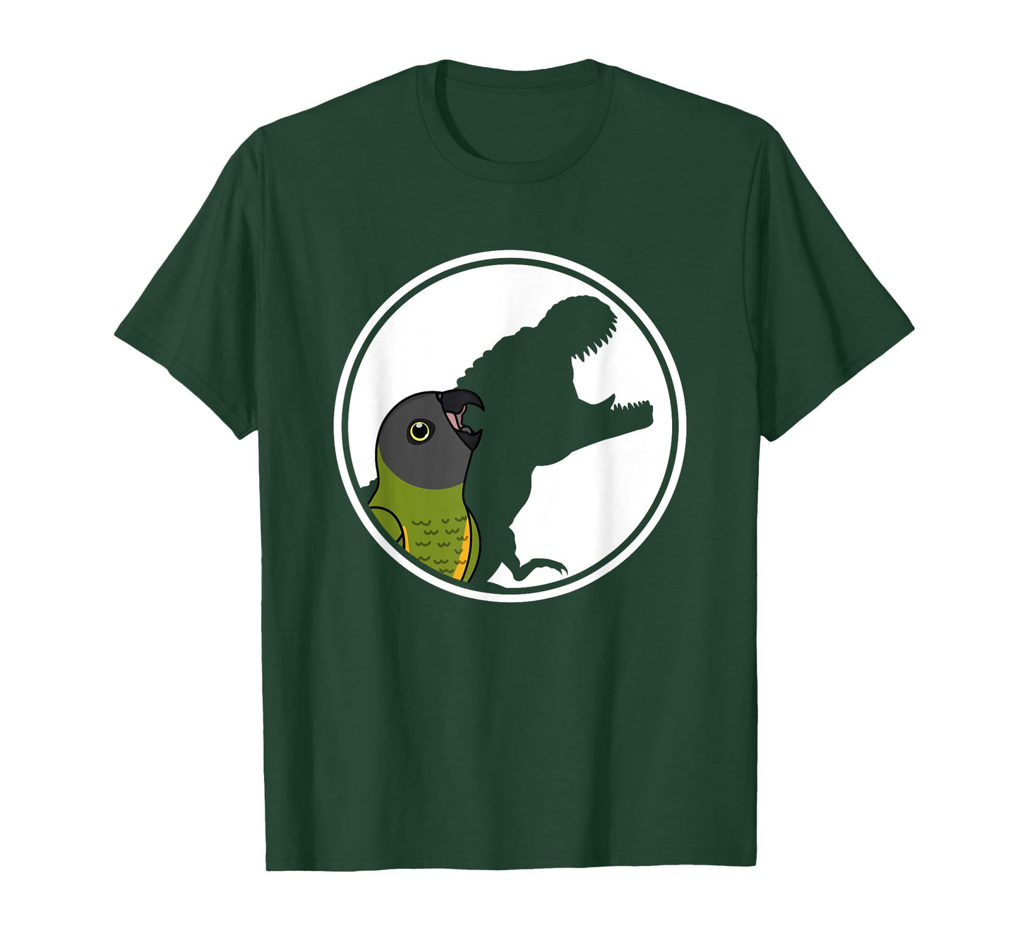 Parrot & T Rex Shadow I Senegal Parrot T-Shirt