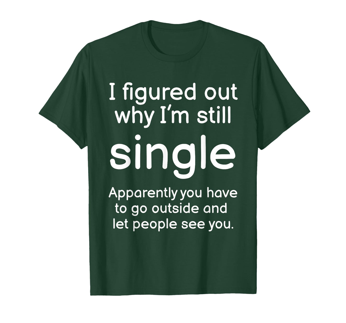 I Figured Out Why Im Still Single Funny Singles Joke T-Shirt