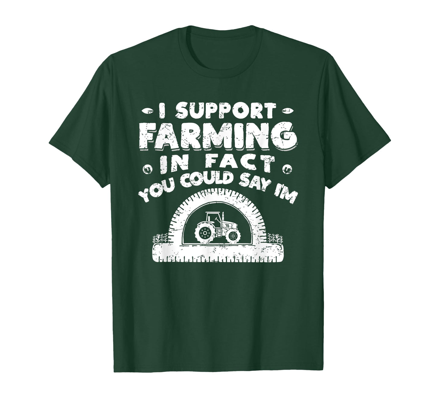 Funny Farmer Farming Tractor Pun Pro-Tractor T-Shirt