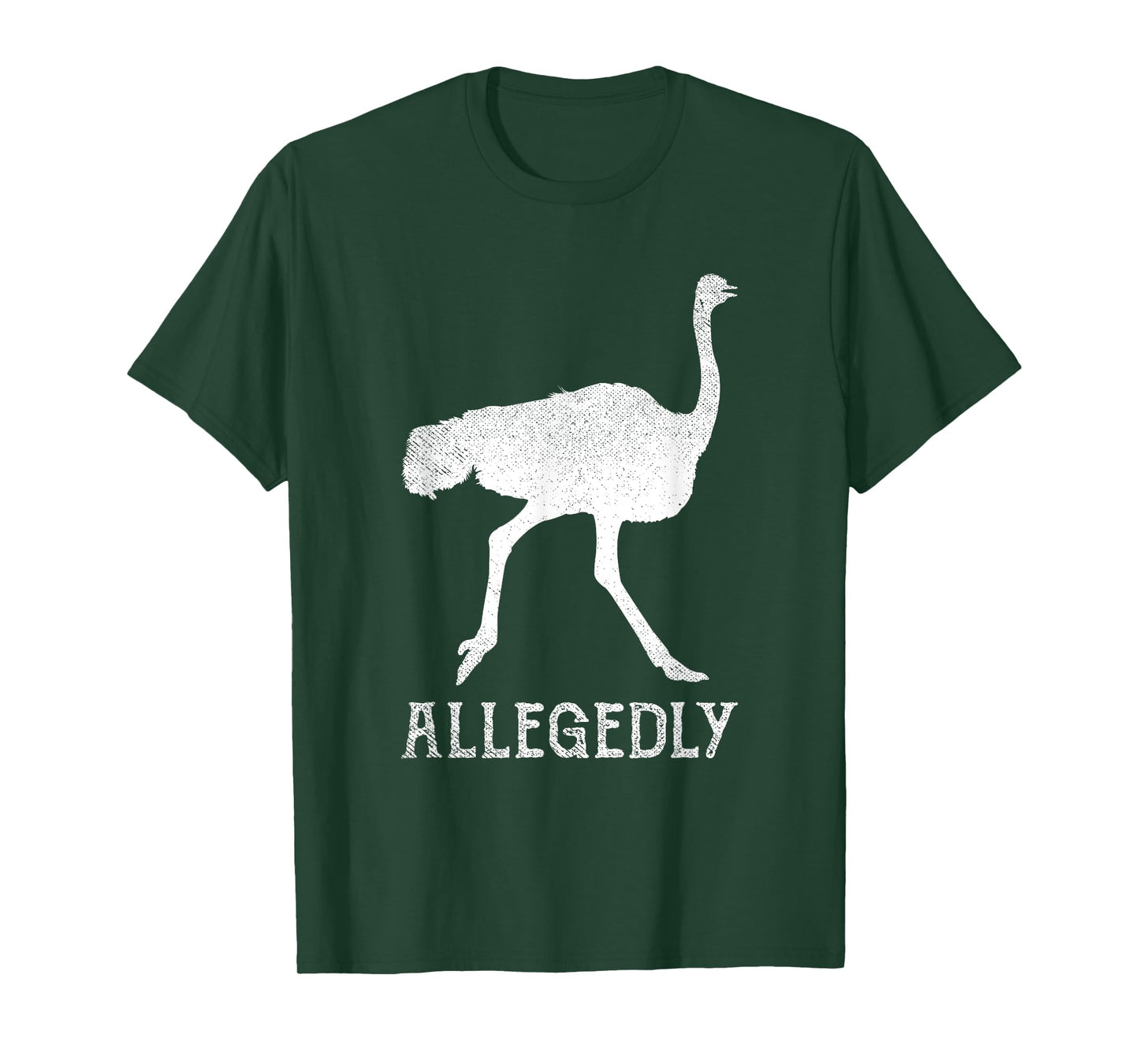 Ostrich Gifts Humor Apparel Men Women Allegedly Ostrich Vintage Funny Bird Lover T-Shirt