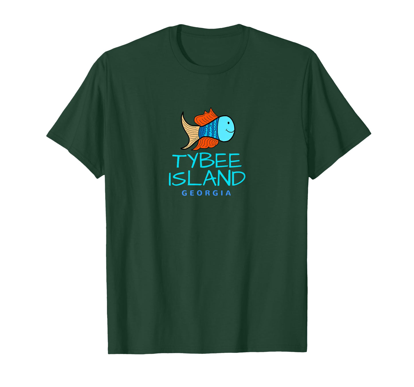 Tybee Island T-Shirt, Fish Vacation Tybee Georgia Shirt T-Shirt