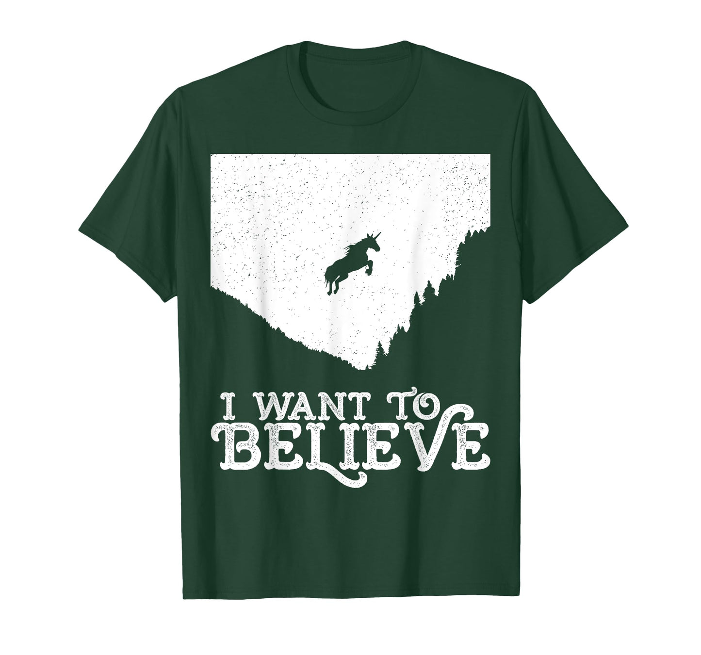 I want to believe unicorn can fly t-shirt