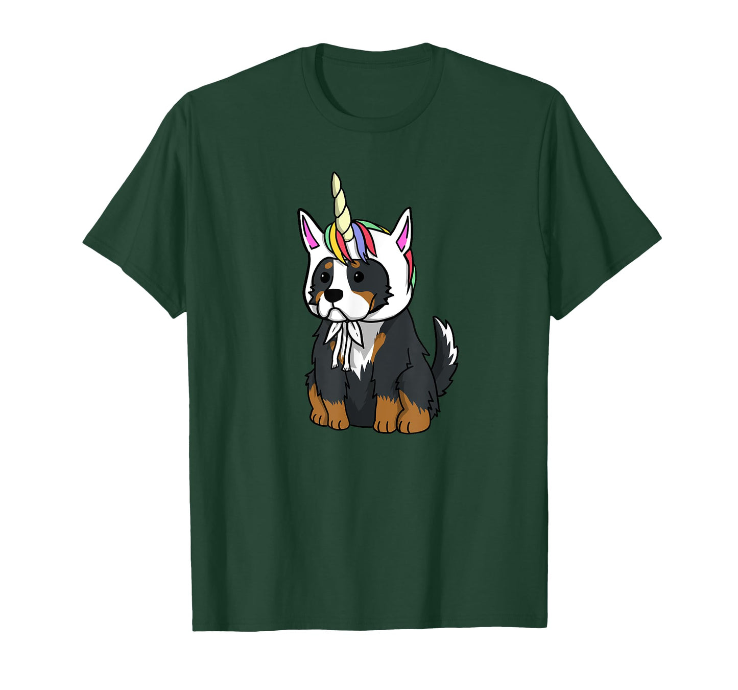 Bernese Mountain Dog Unicorn Hat Funny Dog Gift Men Women Girls Kids T-Shirt