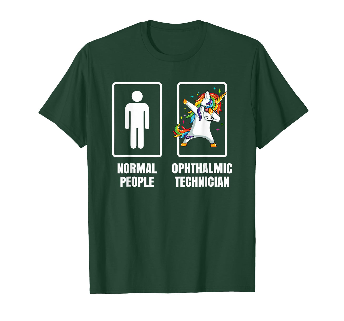 Dabbing Unicorn Ophthalmic Technician Doctor Physician Gift T-Shirt
