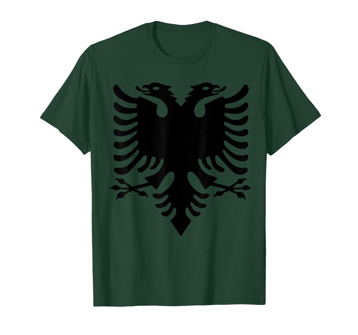 Albanian Flag Eagle Double Red Albania Shqipe Kosovo T-Shirt