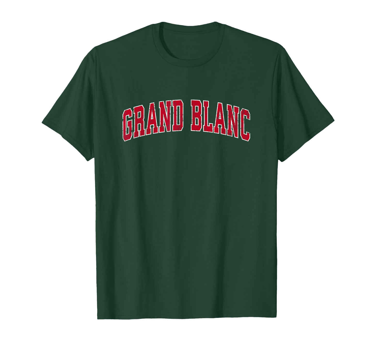 Grand Blanc Michigan MI Vintage Sports Design Red Design T-Shirt
