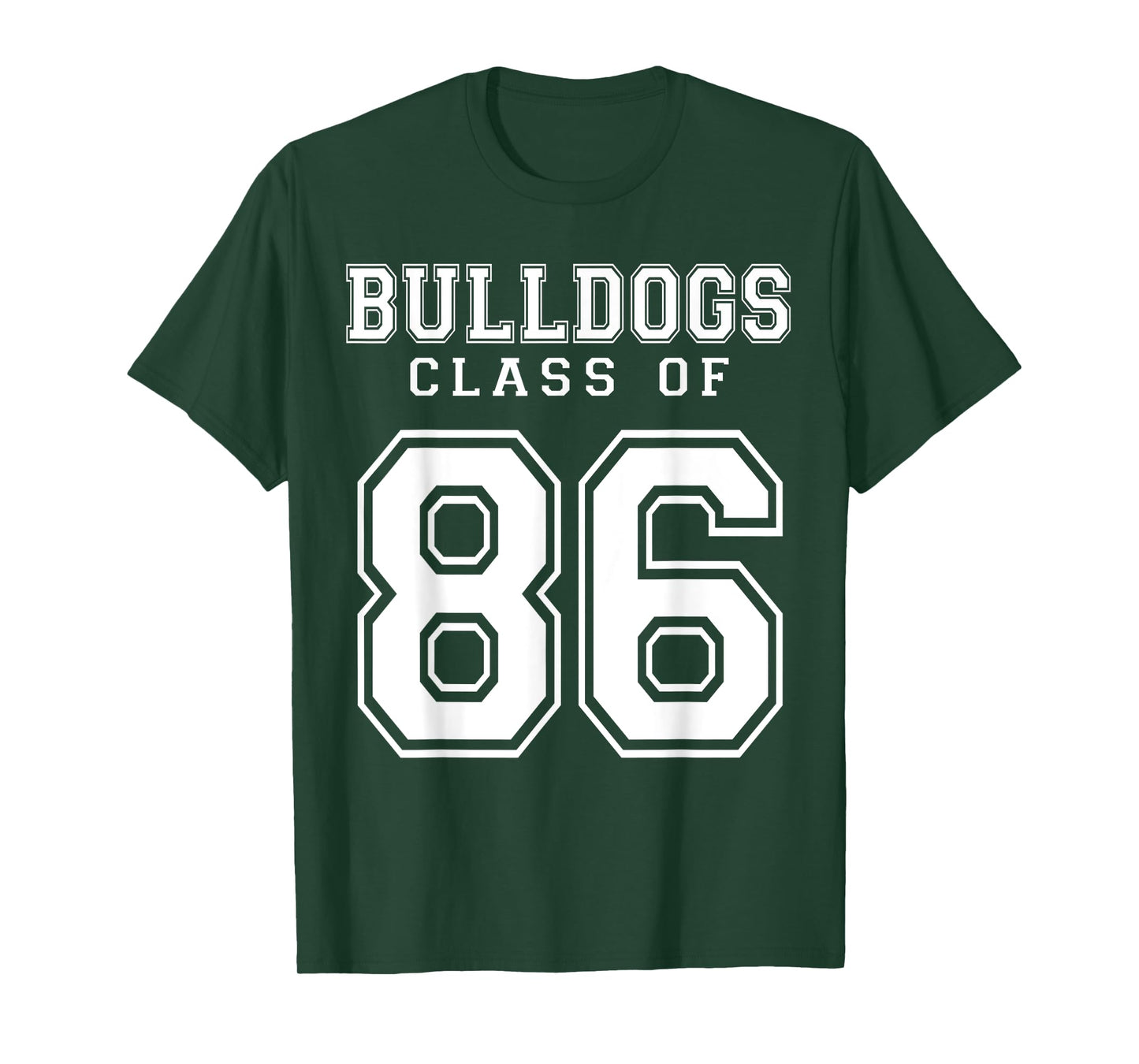 Class Of 1986 Bulldogs Custom Graduation Senior Personalized T-Shirt