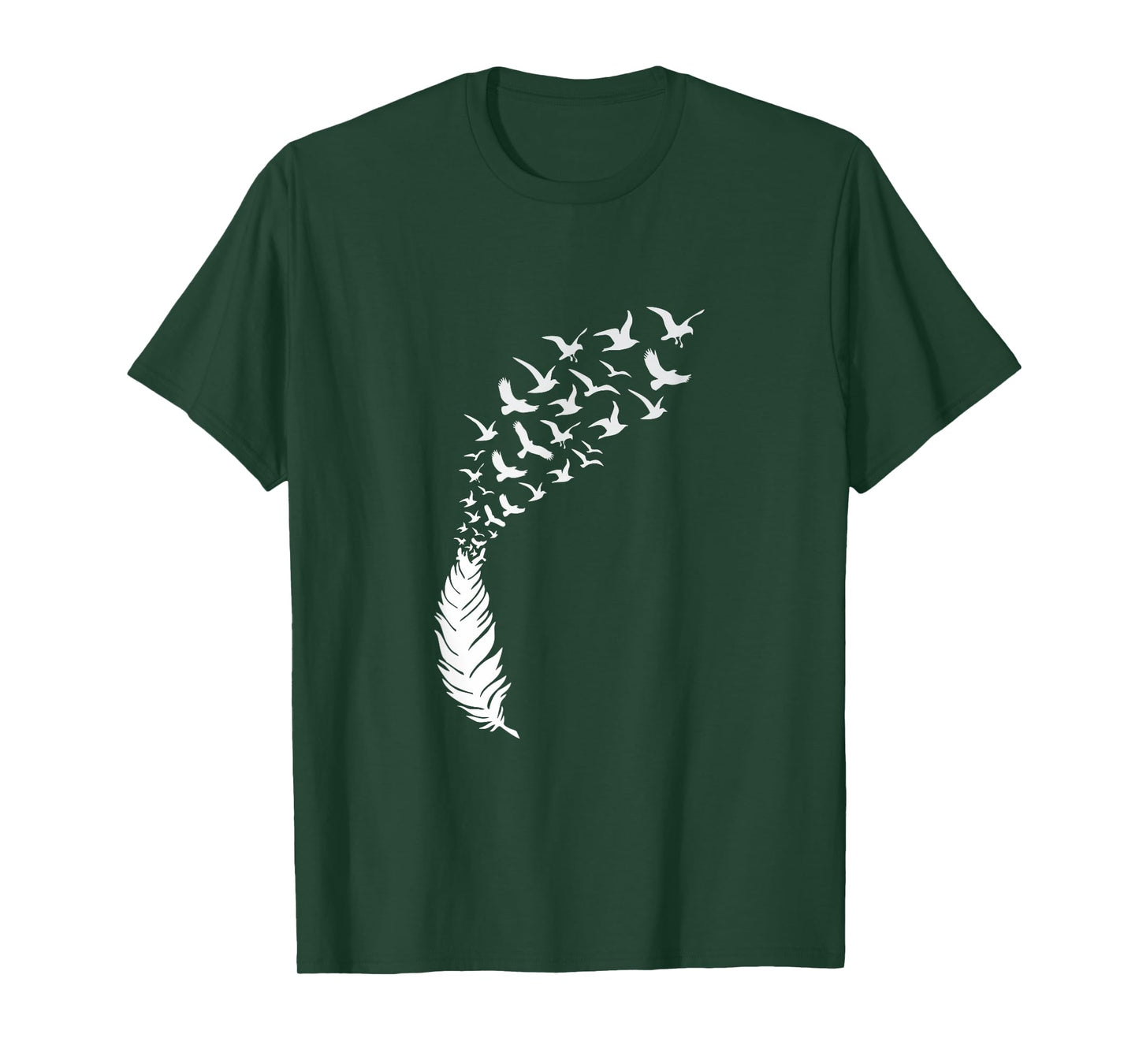 Flying Birds Feather Art Best Awesome Design T-Shirt