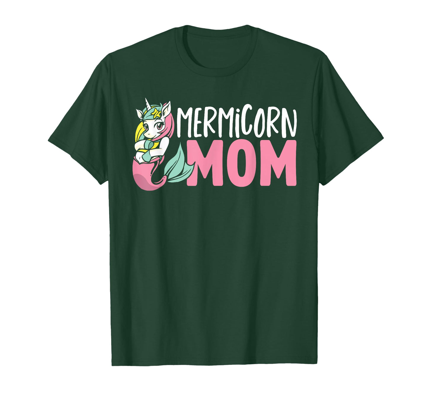 Unicorn Mermaid Adult Mermicorn Mom Women Mermicorn T-Shirt