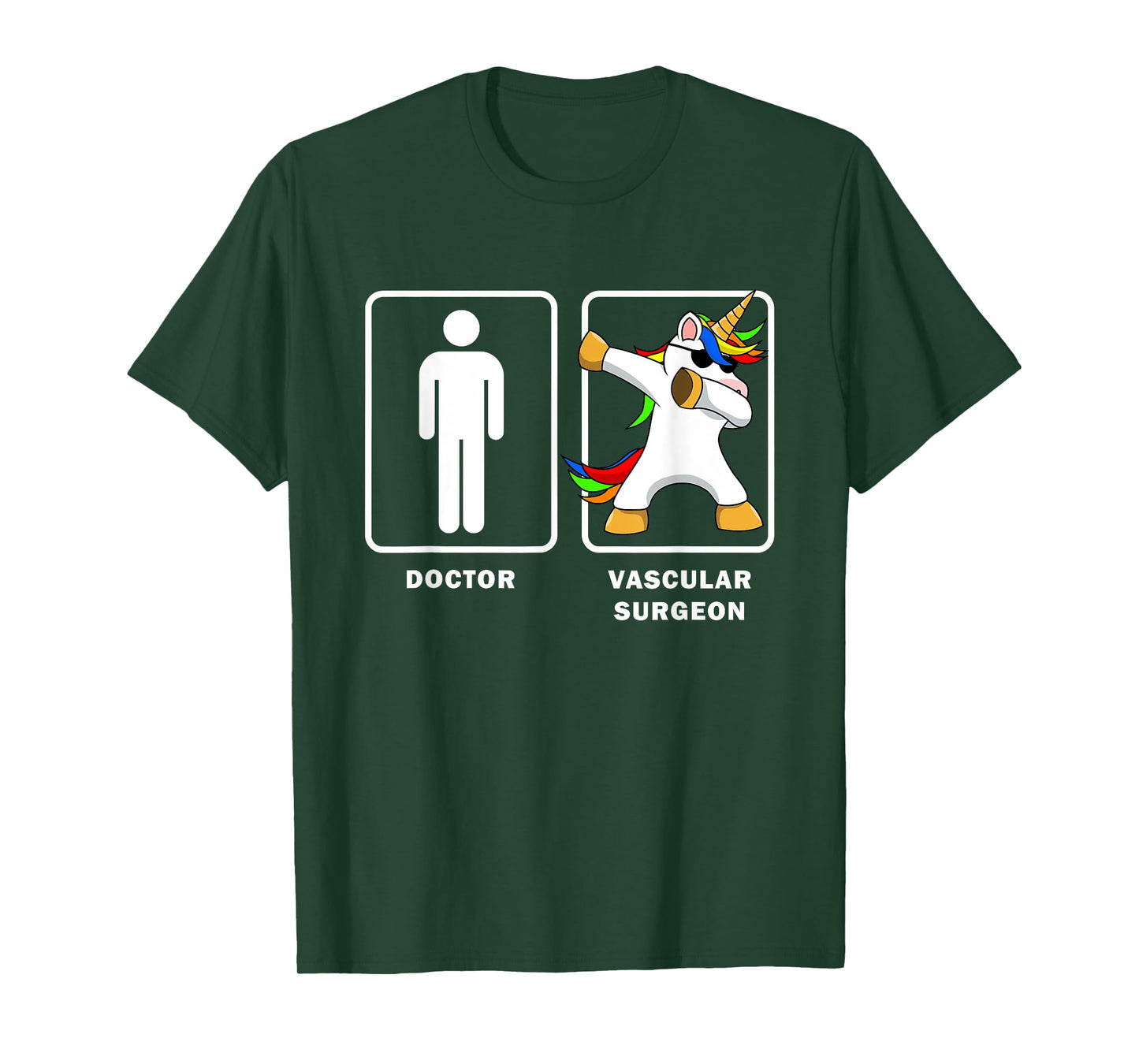 Vascular Surgeon VS Doctor Dabbing Unicorn Shirt Medical T-Shirt