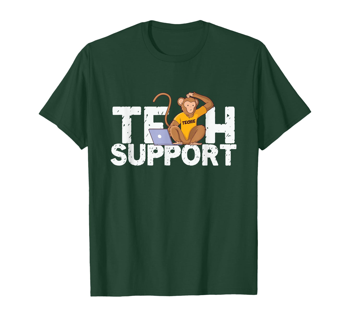 Tech Support Monkey Computer Programmer Customer Service T-Shirt