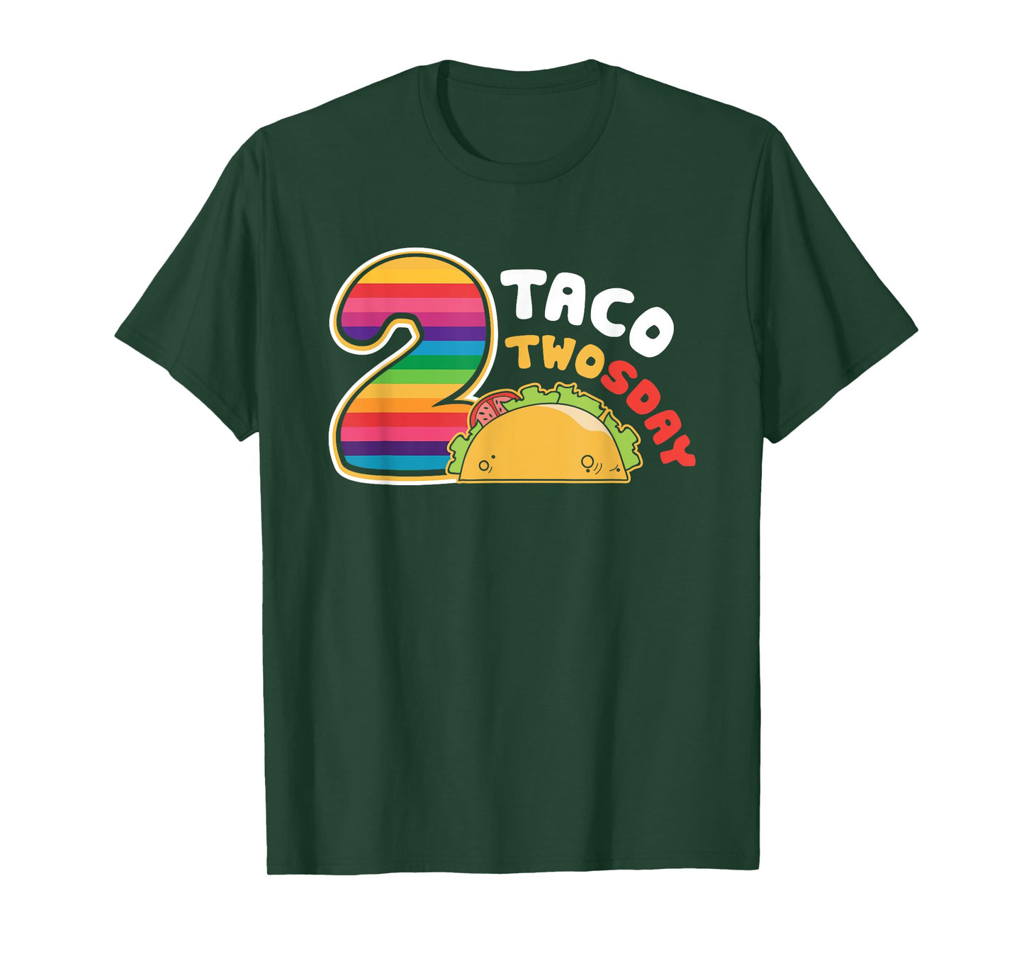 Taco Twosday 2nd Birthday Gift for Kids Boy Girl T-Shirt