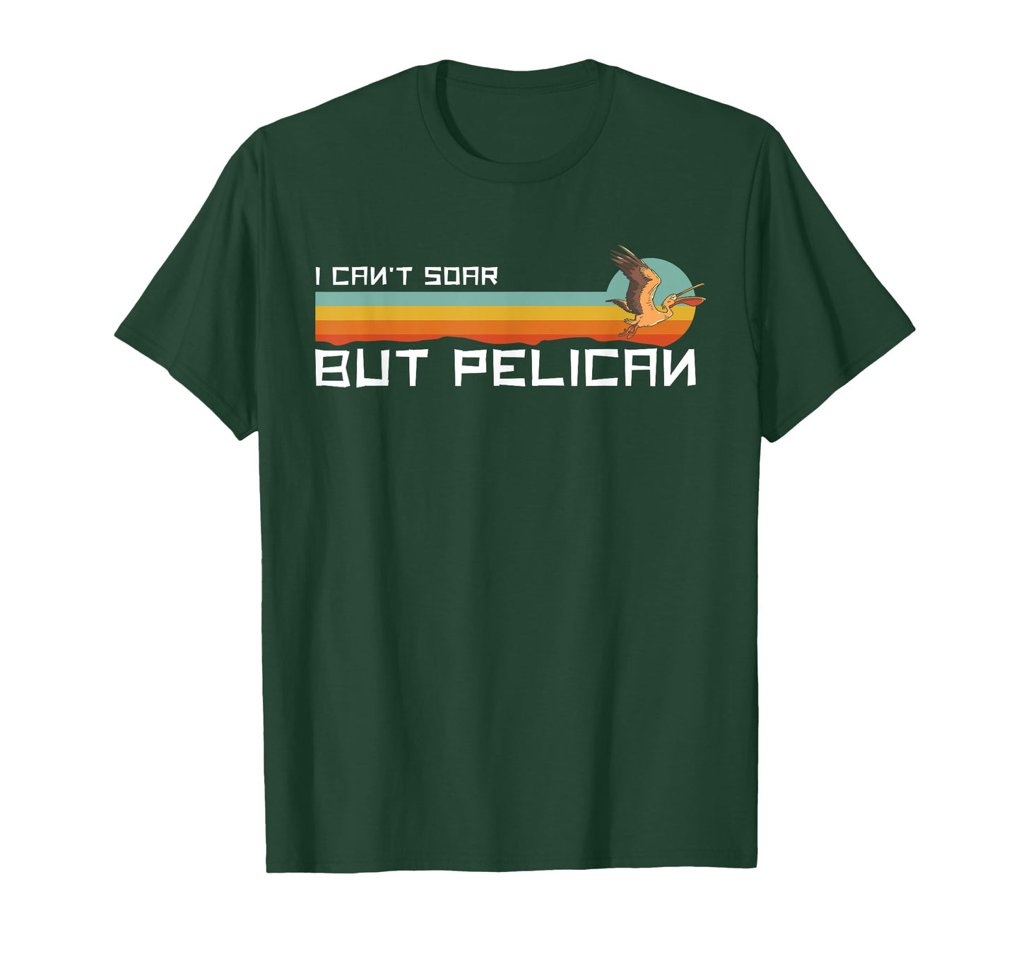 I Cant Soar But Pelican Vintage Retro T-Shirt