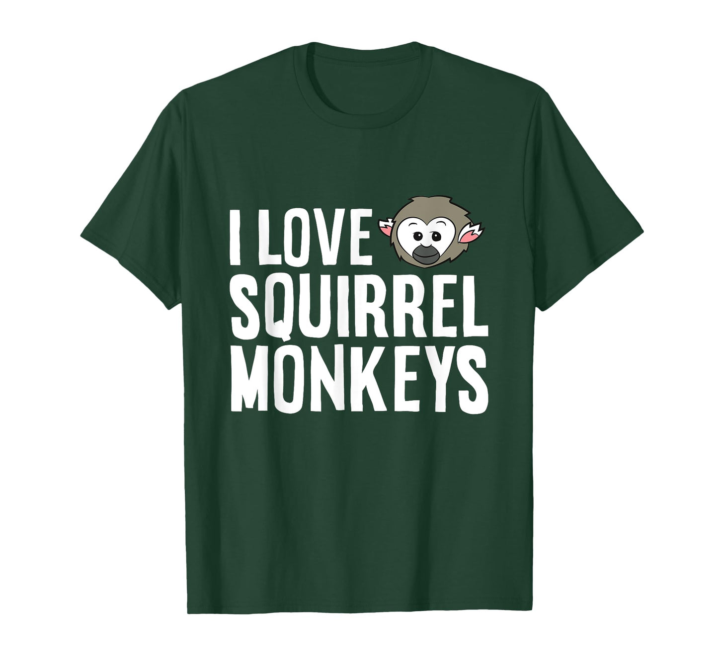 Squirrel Monkey Lover Ape Primate I Love Squirrel Monkeys T-Shirt
