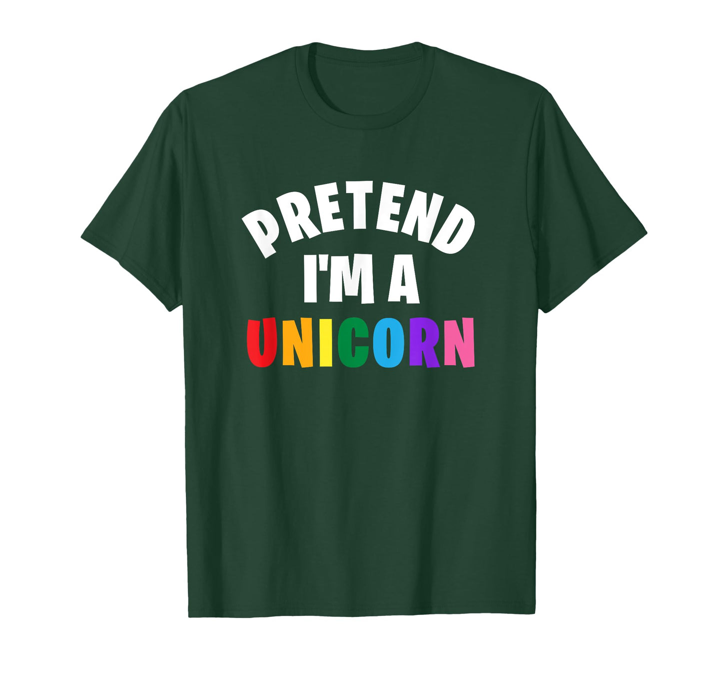 Pretend I'm a Unicorn Funny Matching Halloween Costume T-Shirt