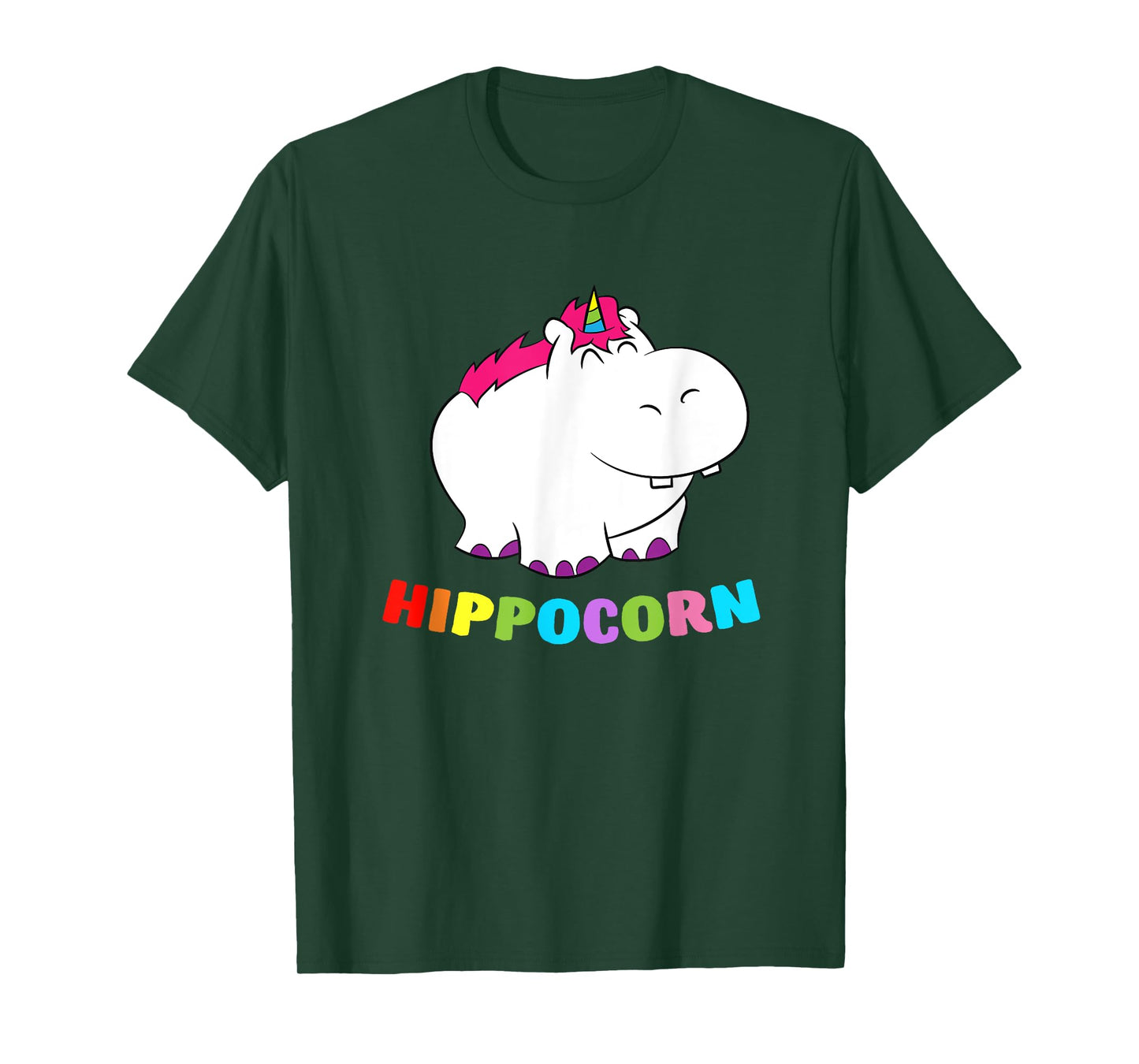 Funny Hippo Hippocorn Unicorn Hippo Birthday Hippo T-Shirt