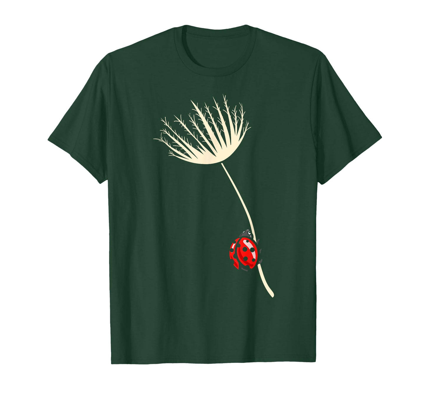 Ladybird, Dandelion, Ladybird Lover, Ladybird, Floral T-Shirt