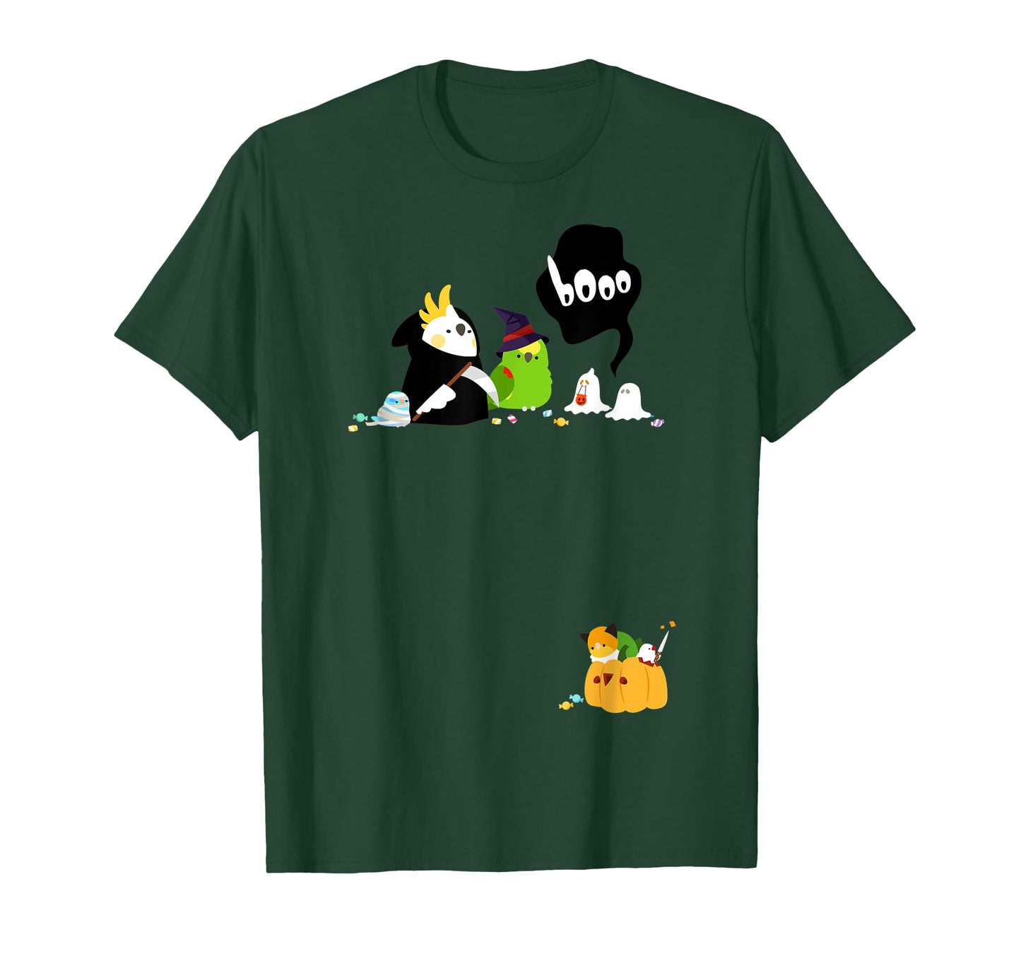 Spooky Halloween Birbs T-Shirt