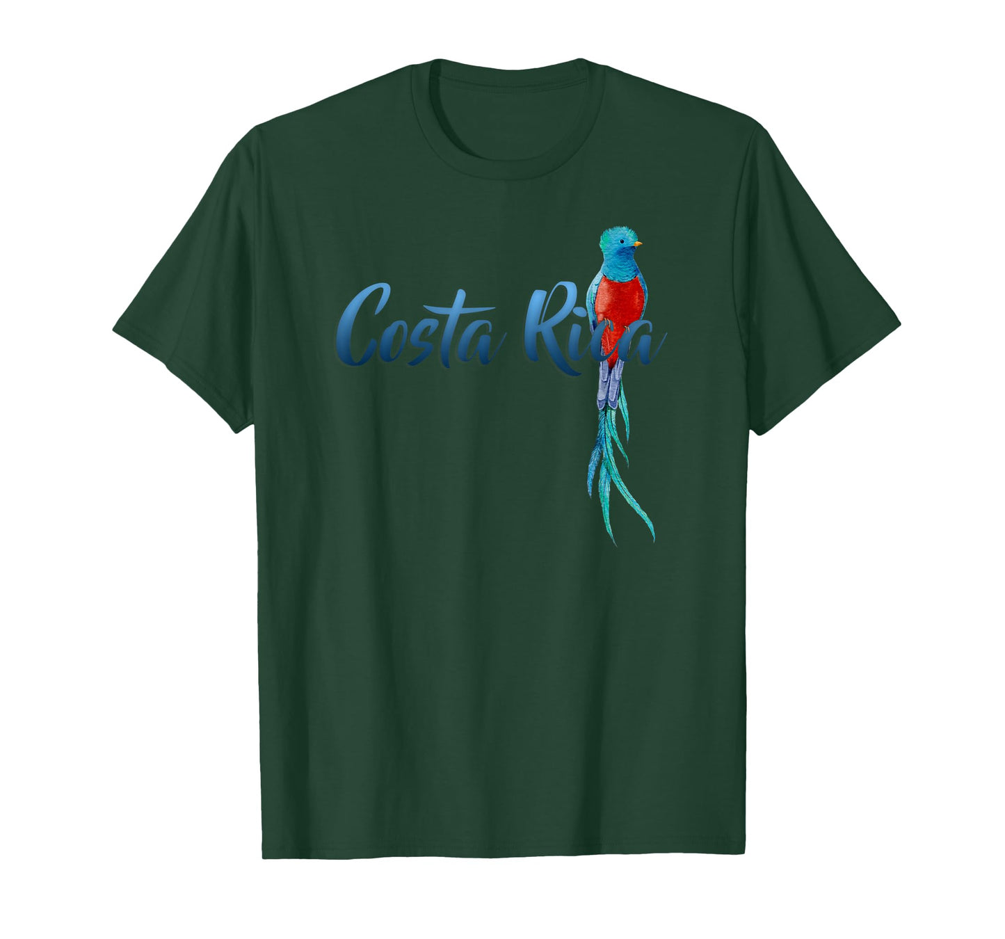 Costa Rica Quetzal Ornithologist Eco-Tourist Rainforest Bird T-Shirt
