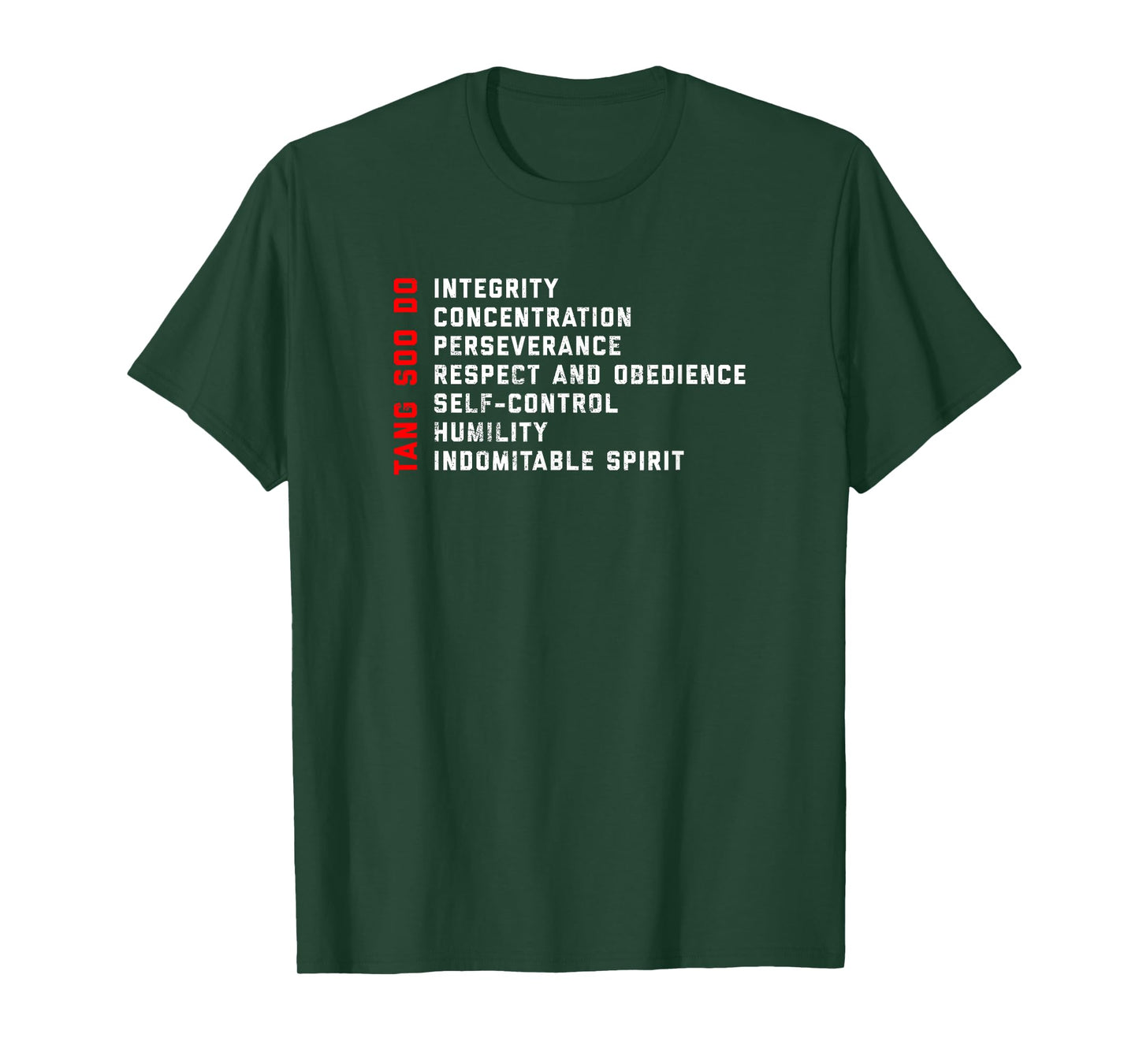 Tang Soo Do Martial Arts 7 Tenets T-Shirt